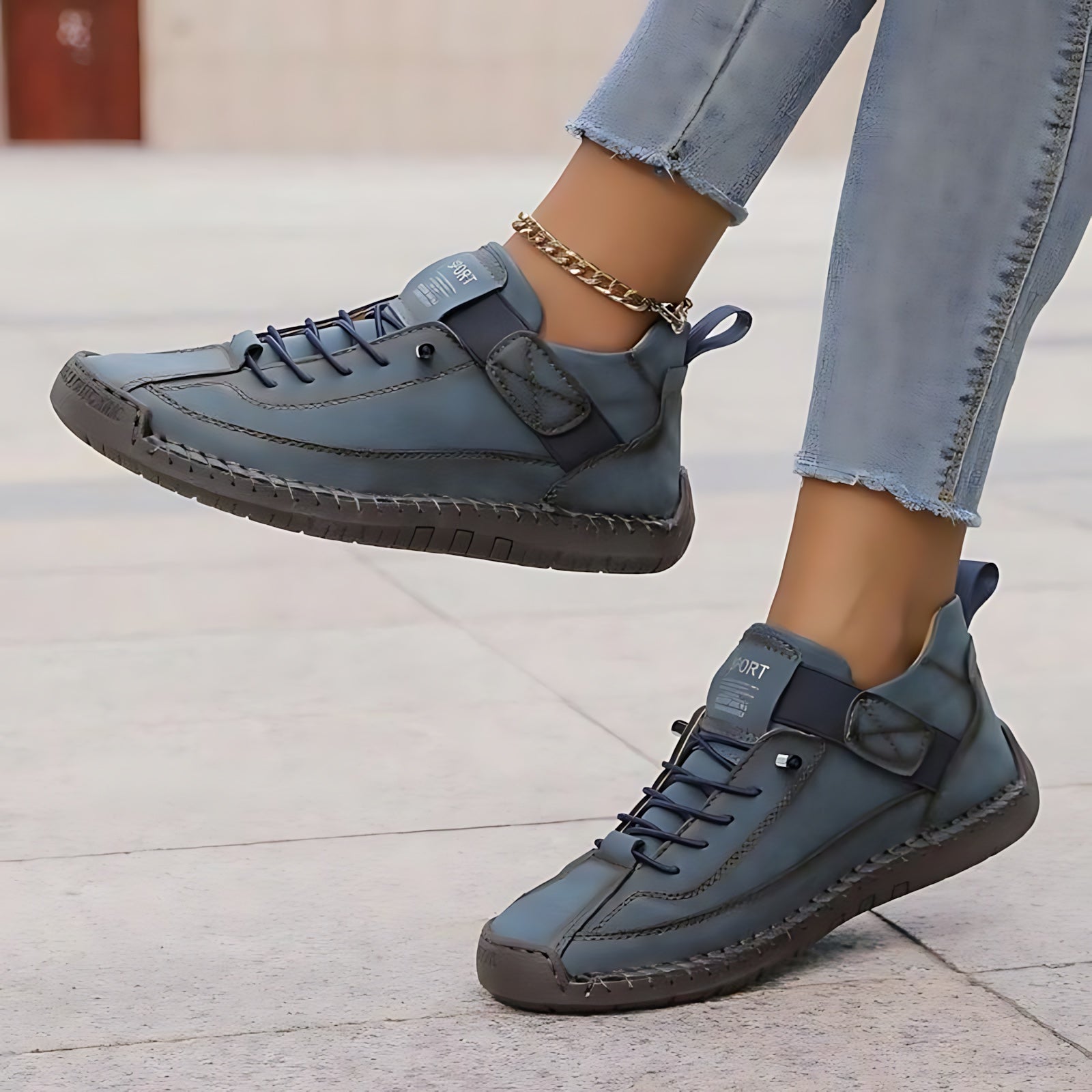 Eden – Suede Lace Up Walking Sneakers