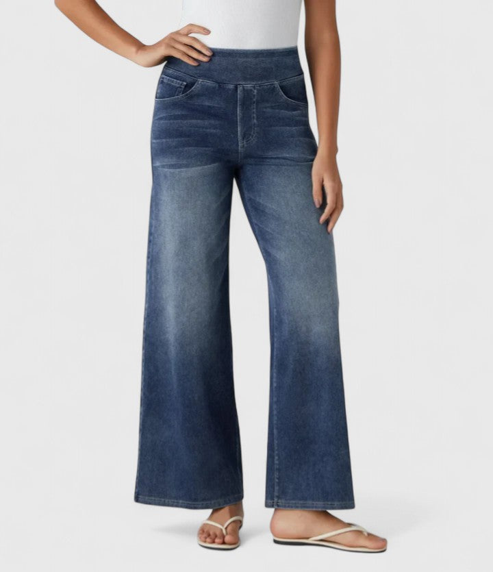 Clara – High Waist Wide Leg Jeans