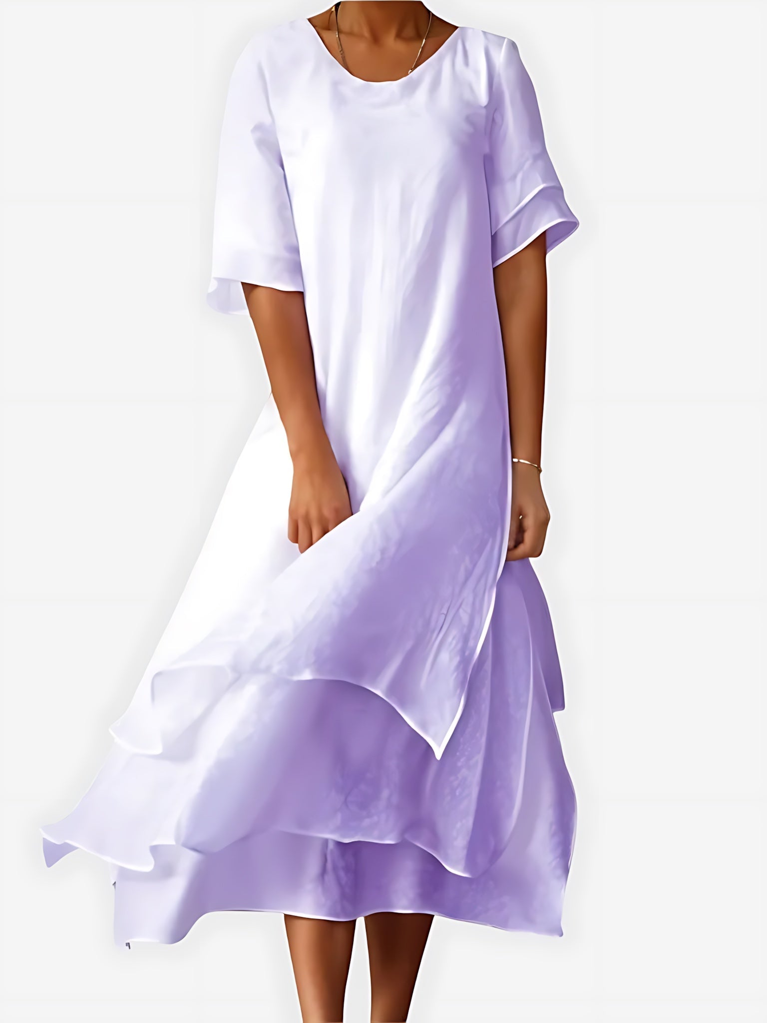 Eliana – Chiffon Tiered Ruffle Summer Midi Dress