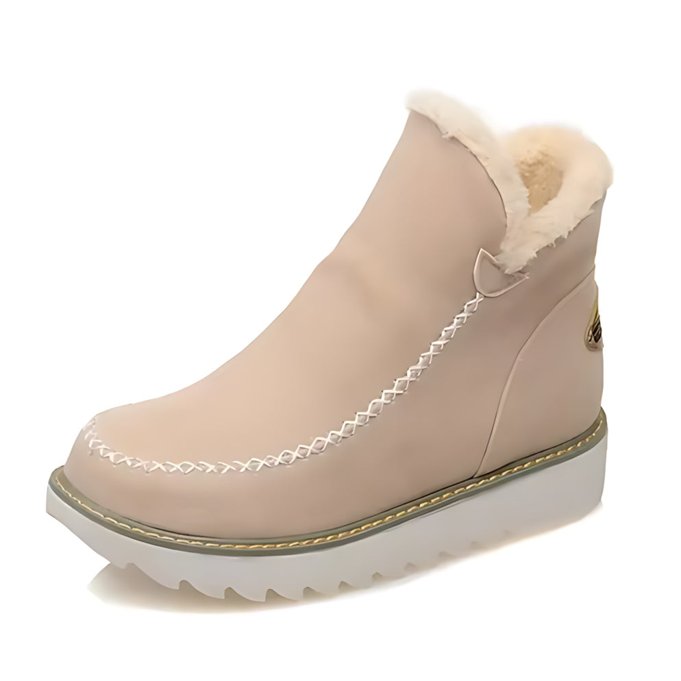 Eliana – Suede Faux Fur Lined Ankle Boots