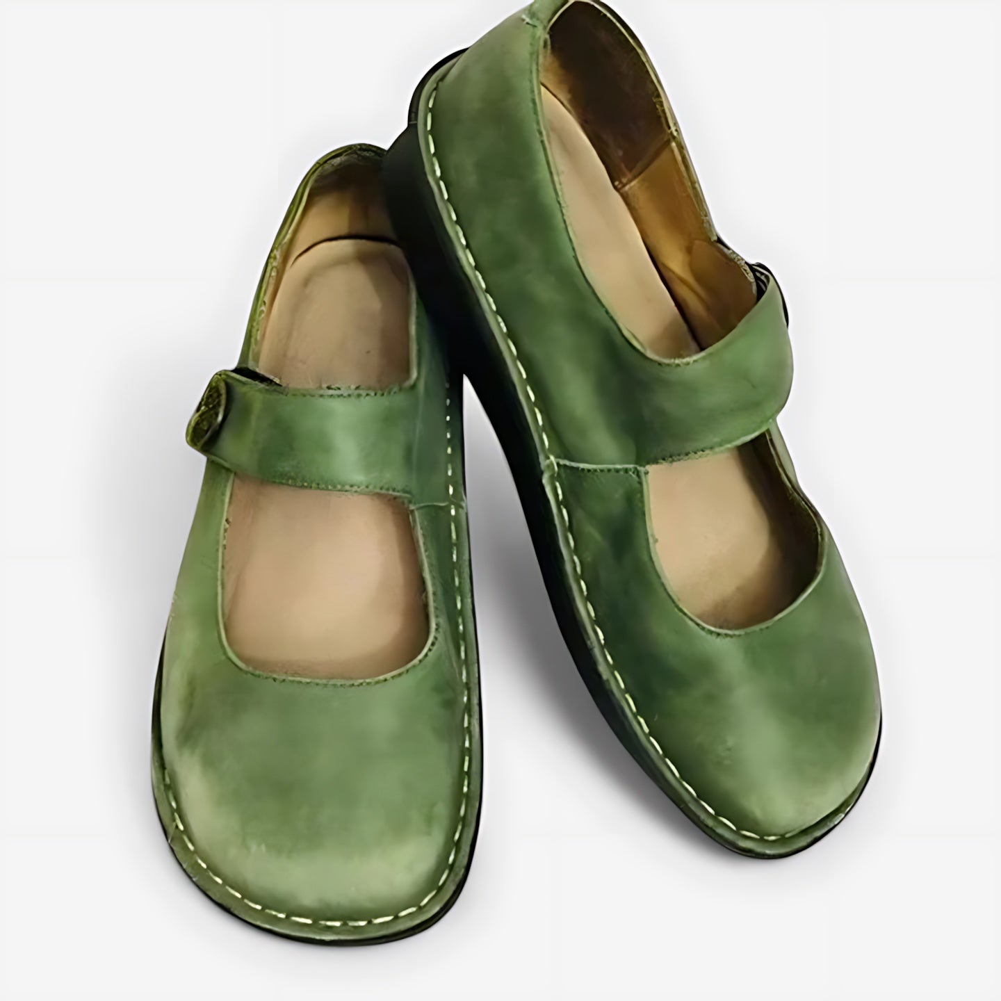 Elise – Suede Chunky Sole Mary Jane Shoes