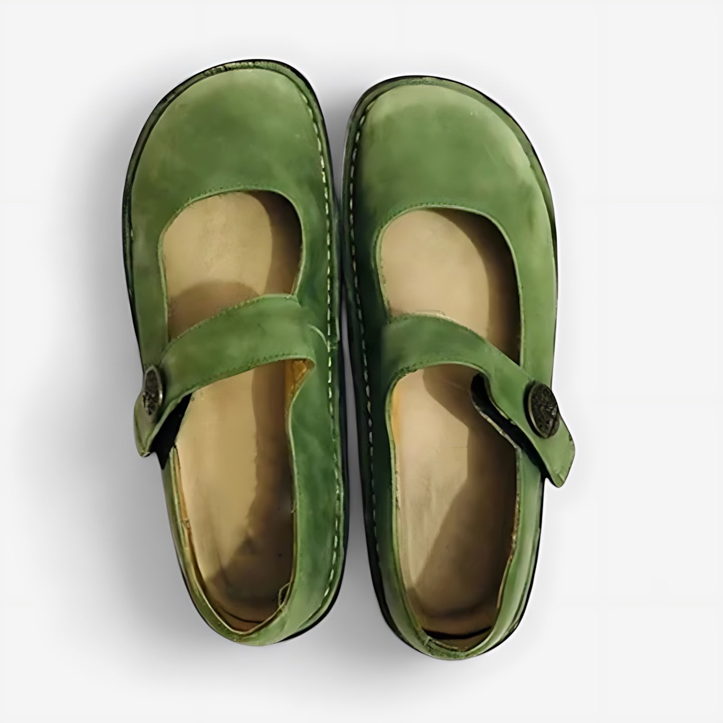 Elise – Suede Chunky Sole Mary Jane Shoes