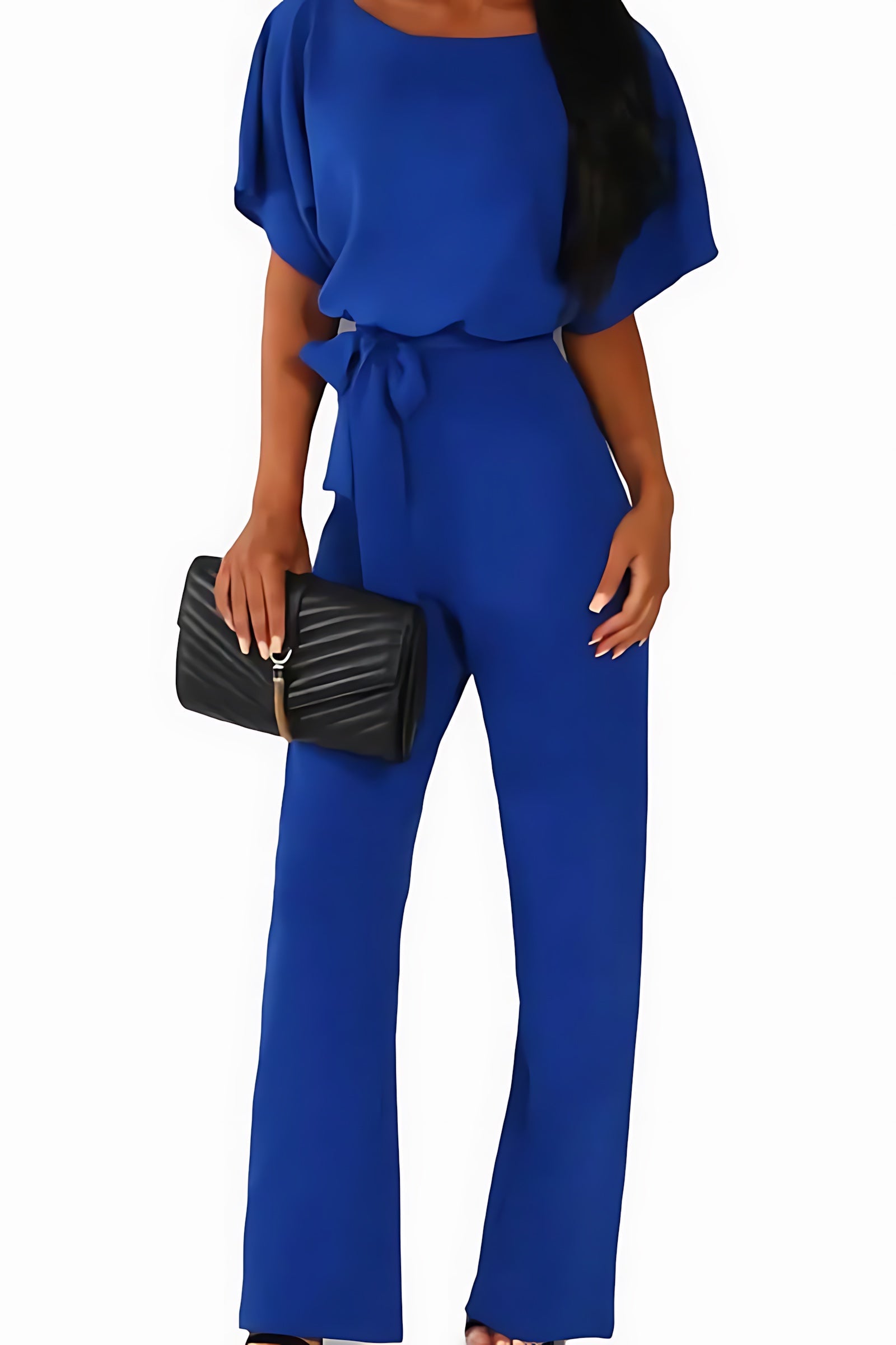 Eliza – Batwing Sleeve Formal Wide Leg Jumpsuit