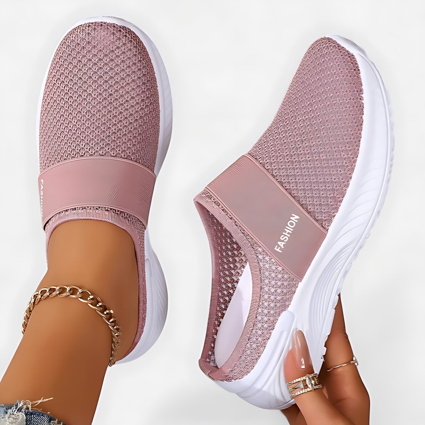 Eliza – Mesh Closed Toe Sneaker Mules