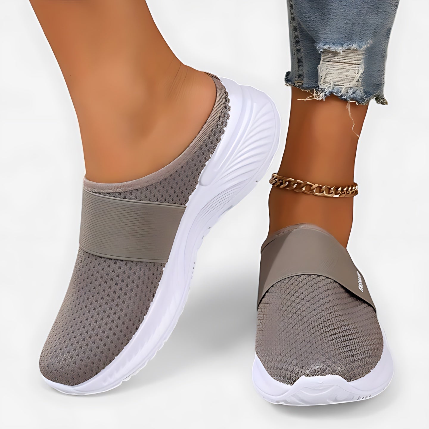 Eliza – Mesh Closed Toe Sneaker Mules