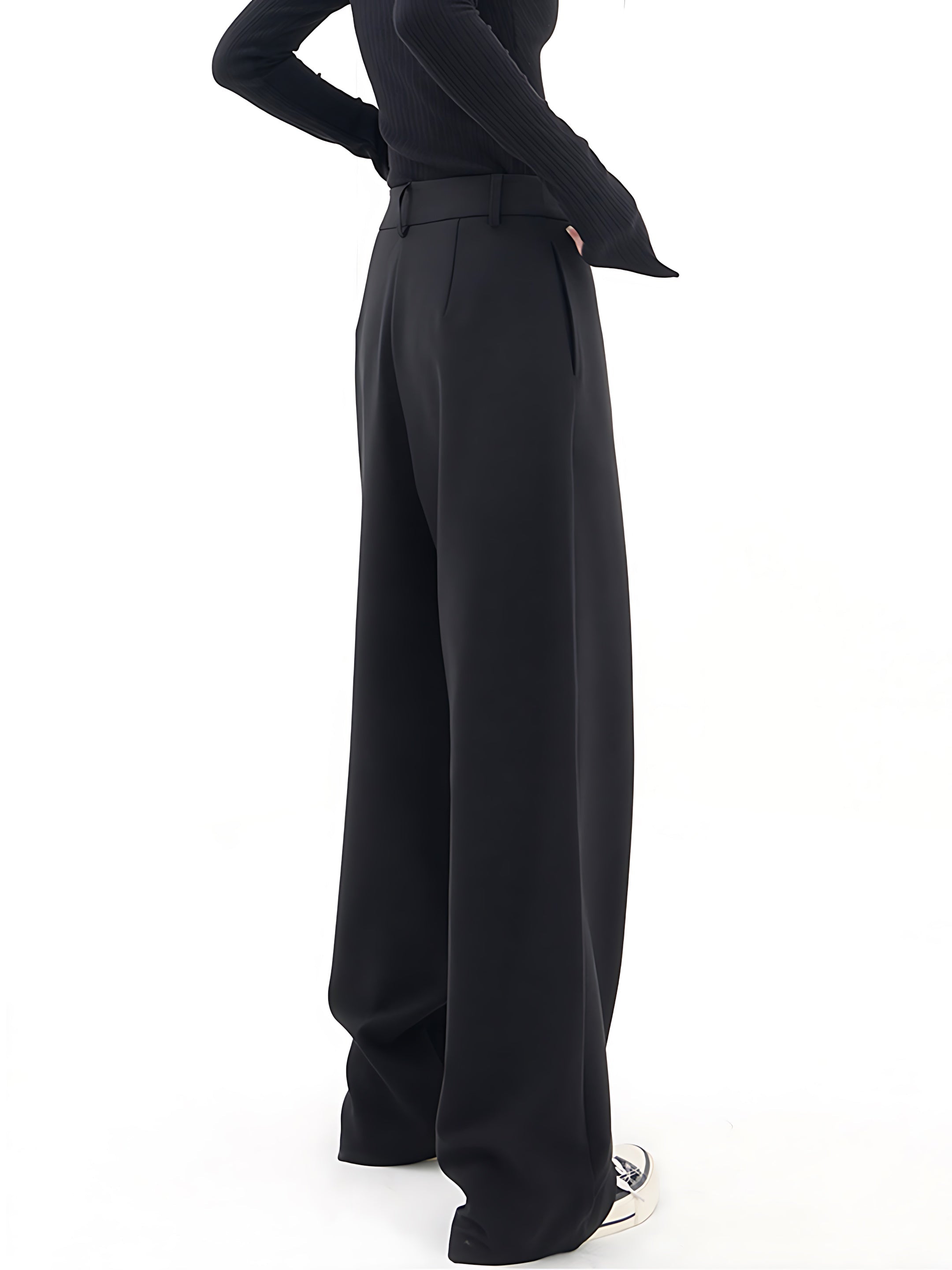 Ellie – Crossover Waist Wide Leg Pants