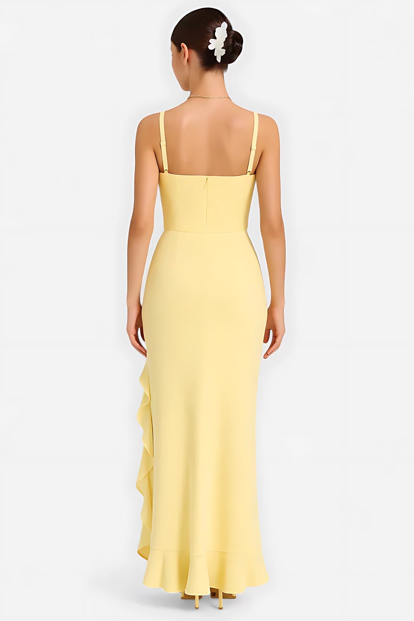 Ellie – Square Neck A-Line Evening Maxi Dress
