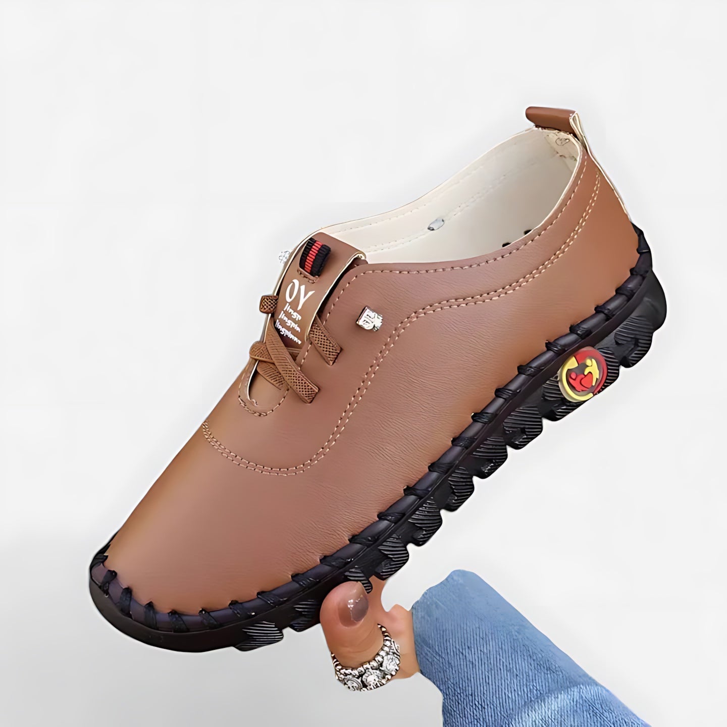 Eloise – Faux Leather Lace Up Comfort Shoes