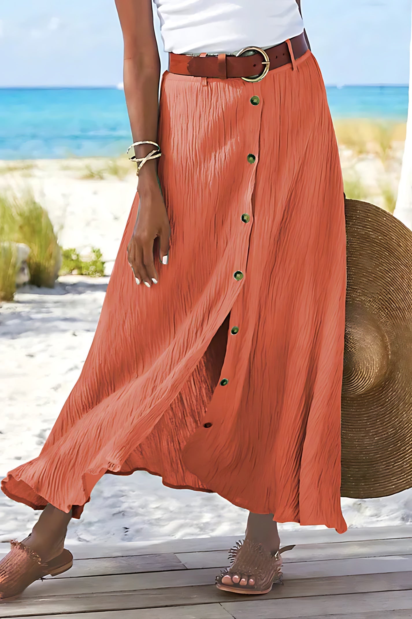 Eloise – High Waist A-Line Maxi Skirt