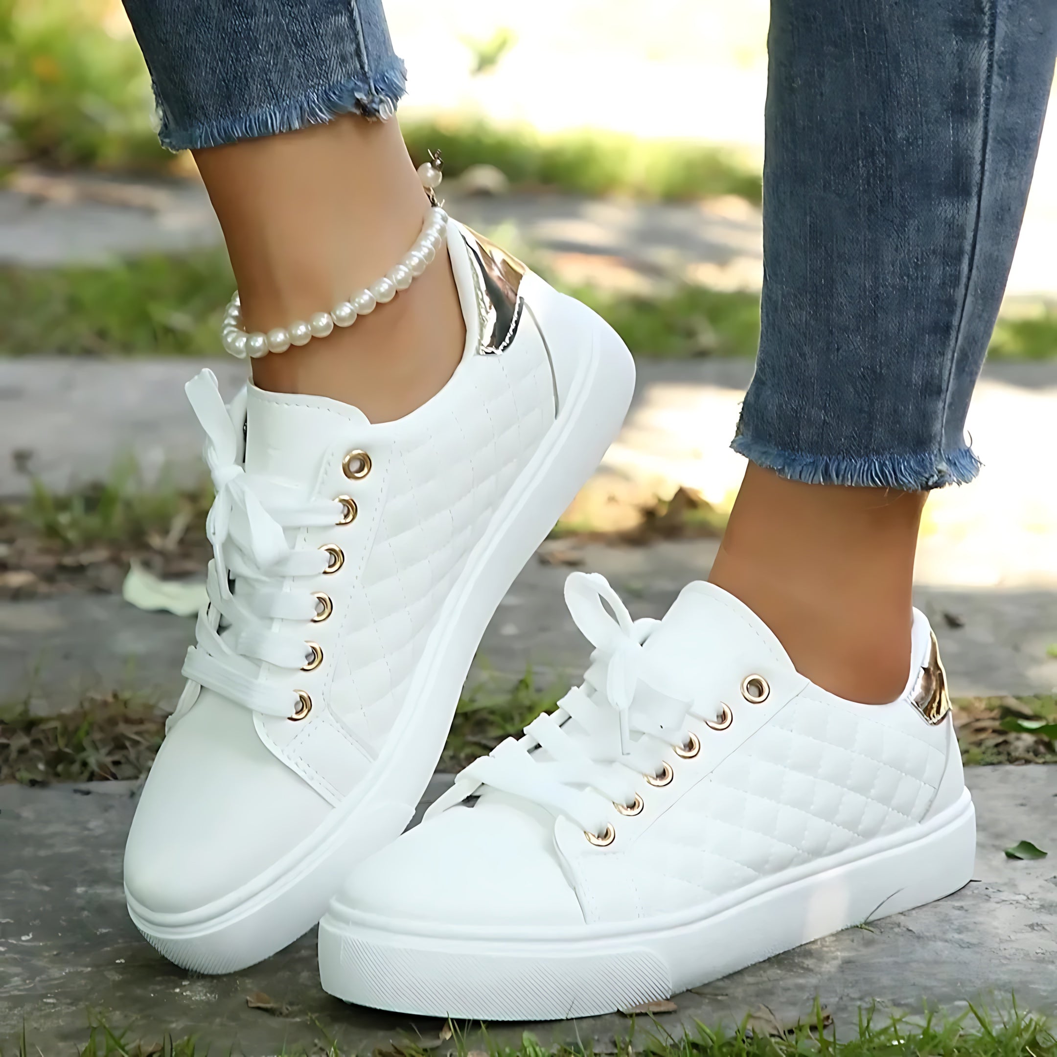 Emilia – Platform Lace Up Low Top Sneakers