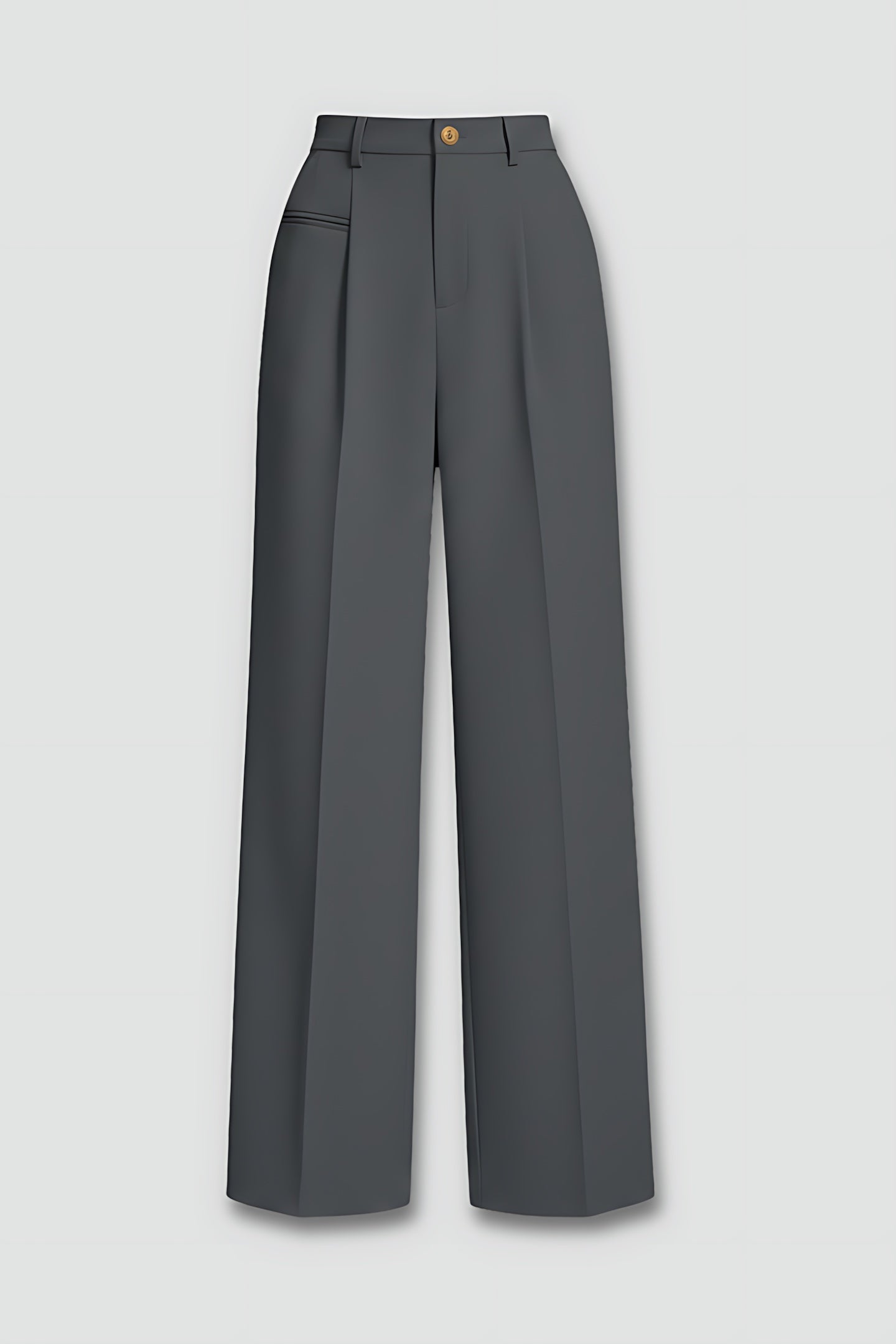 Emily – Pleated High Waist Straight Leg Pants