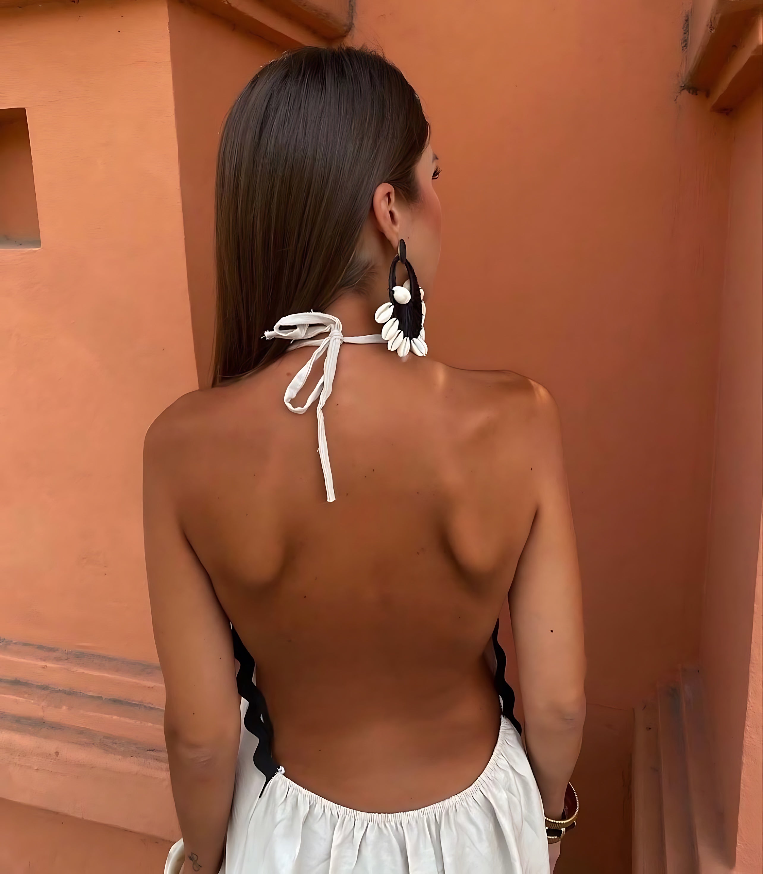 Esther – V Neck Side Slit Vacation Maxi Dress