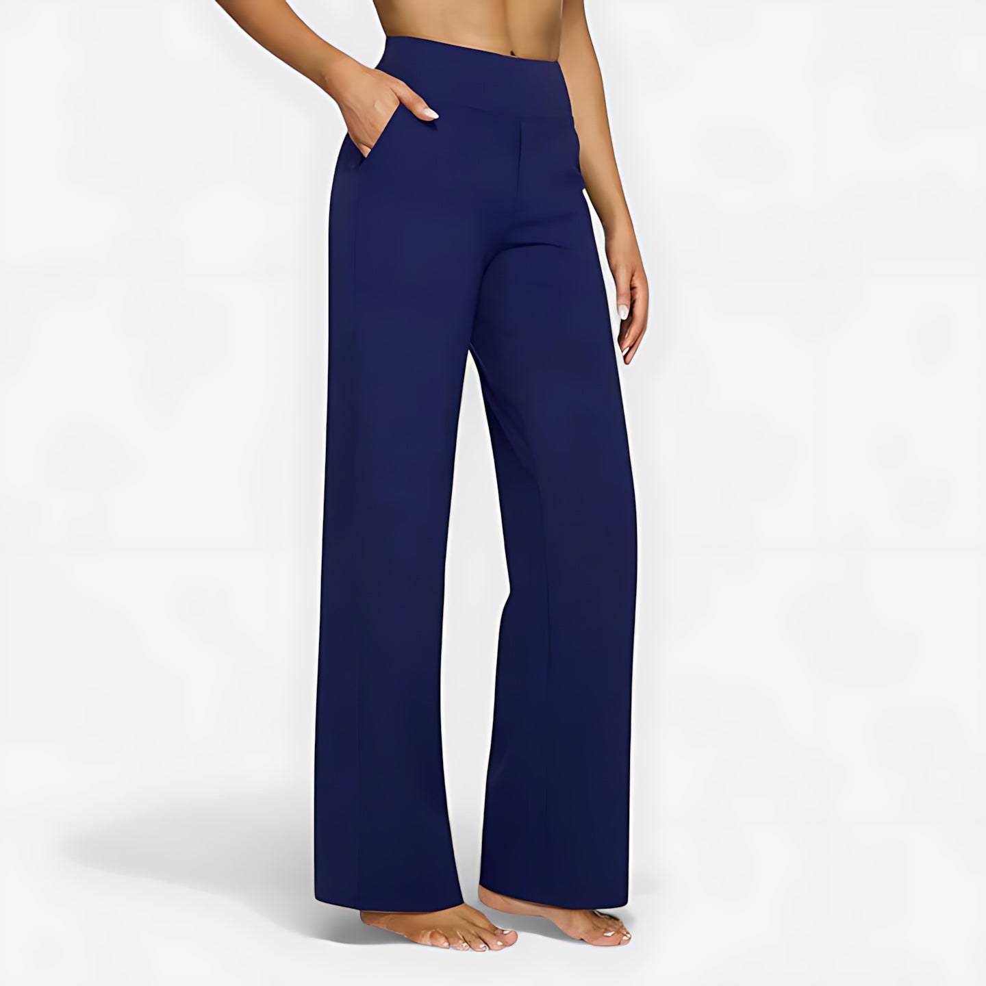 Evangeline – Crossover Waist Wide Leg Lounge Pants