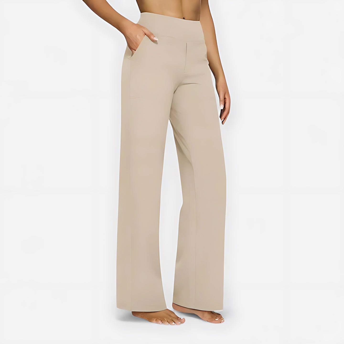 Evangeline – Crossover Waist Wide Leg Lounge Pants