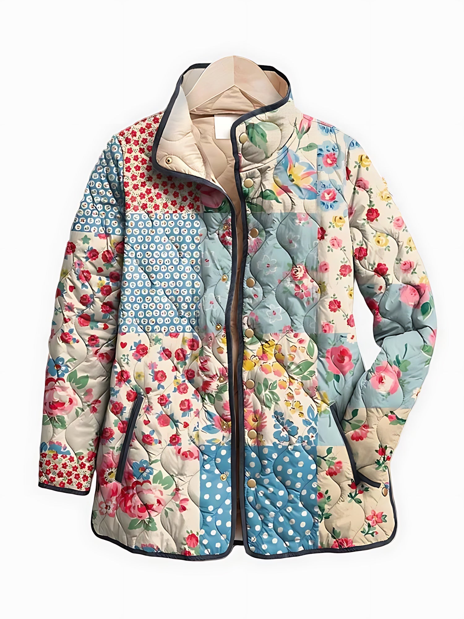 Faith – Floral Patchwork Quilted Jacket