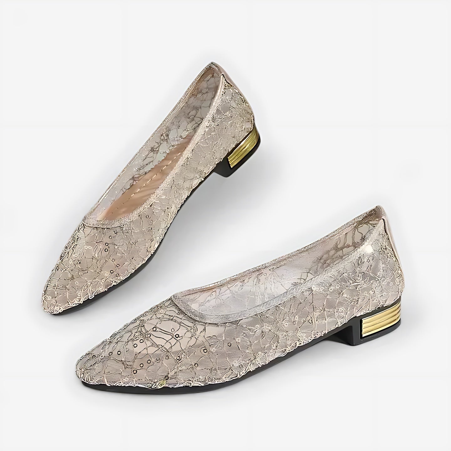 Faith – Lace Pointed Toe Ballet Flats