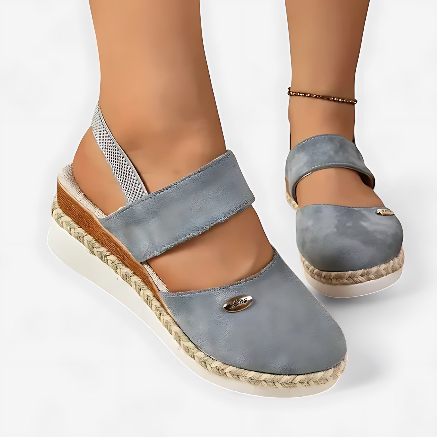 Florence – Closed Toe Slingback Espadrille Flats