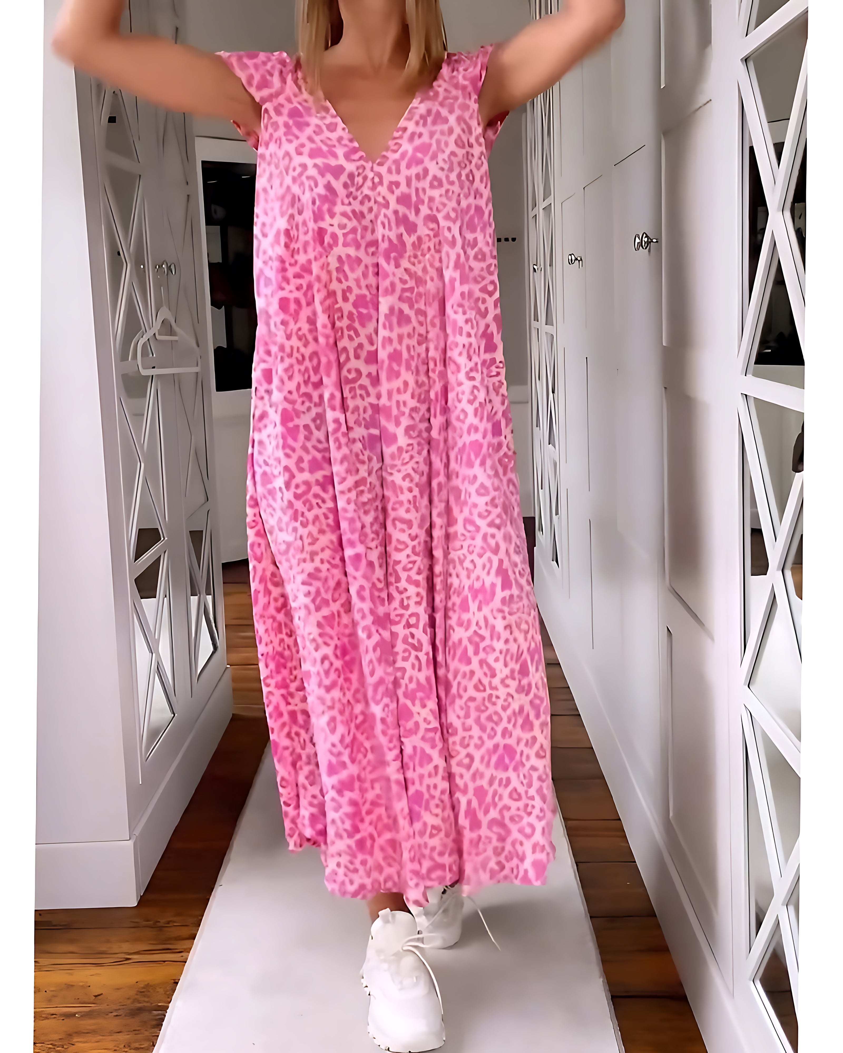 Florence – Ditsy Floral V Neck Summer Maxi Dress