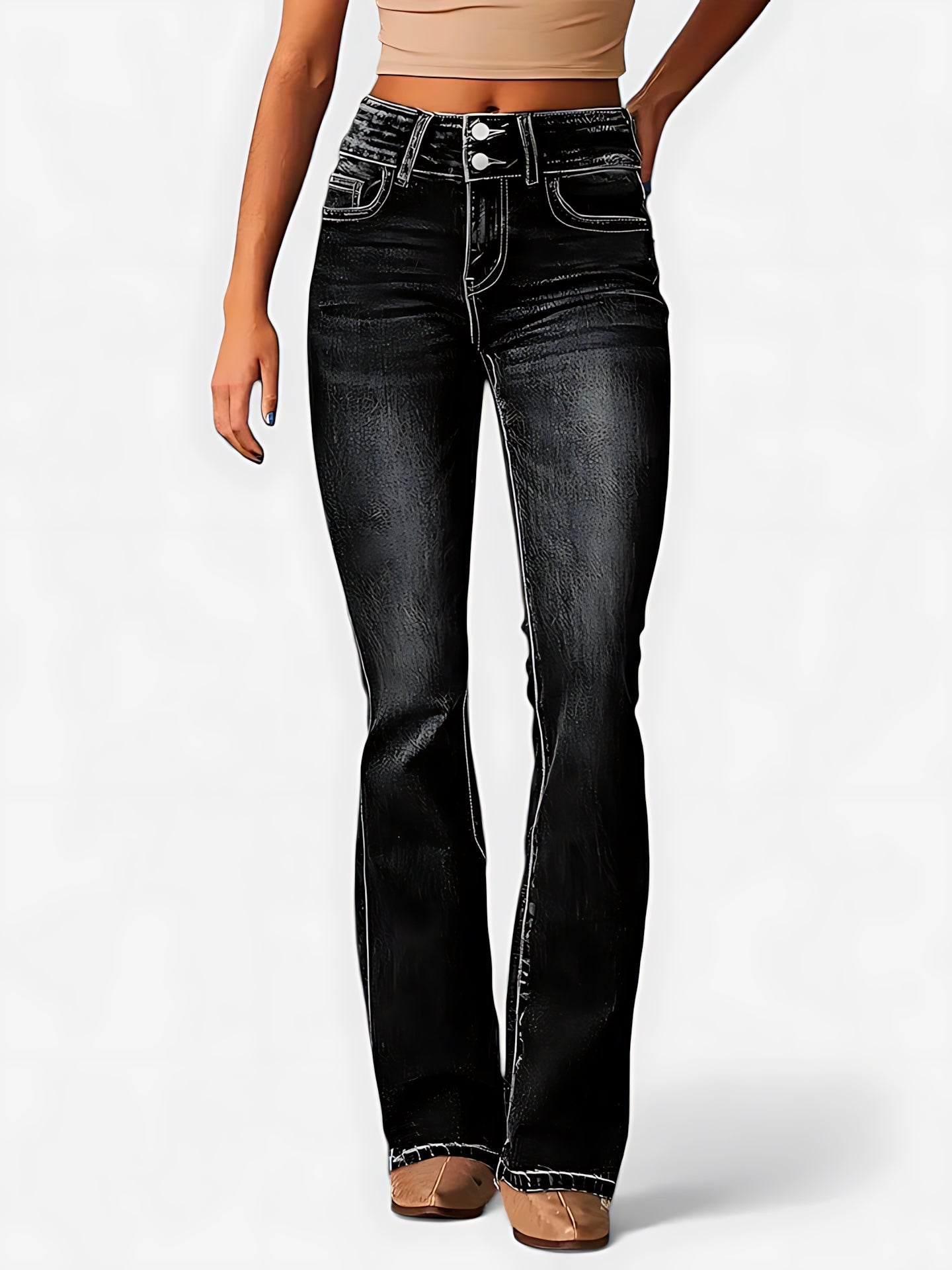 Freya – High Waist Bootcut Jeans