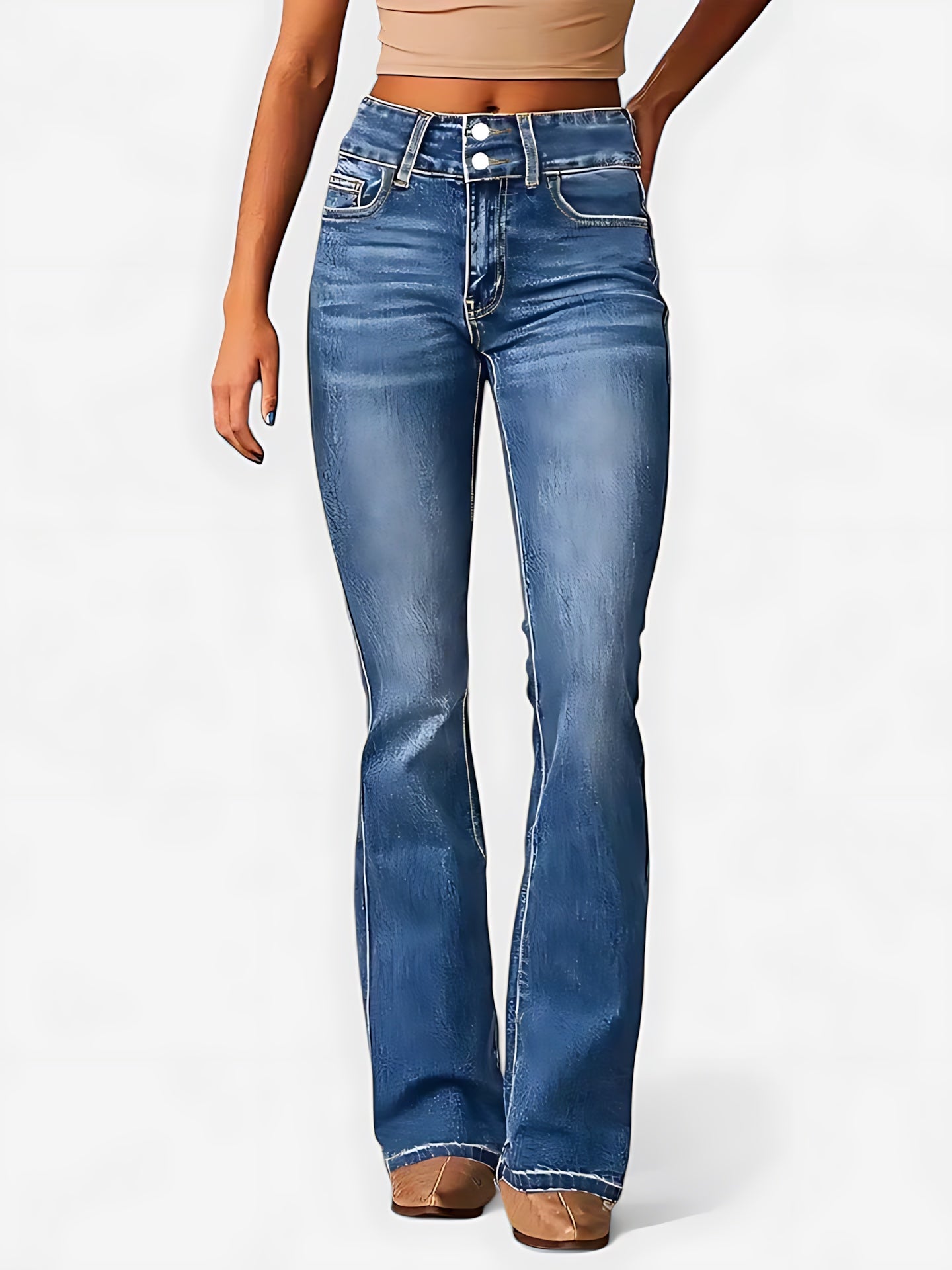 Freya – High Waist Bootcut Jeans