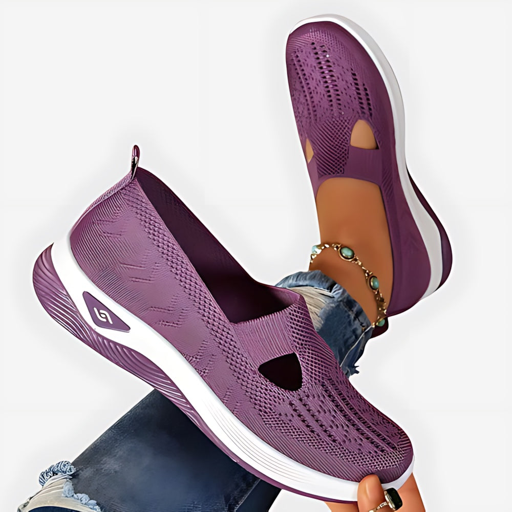 Gabriella – Knit Slip On Low Top Walking Sneakers