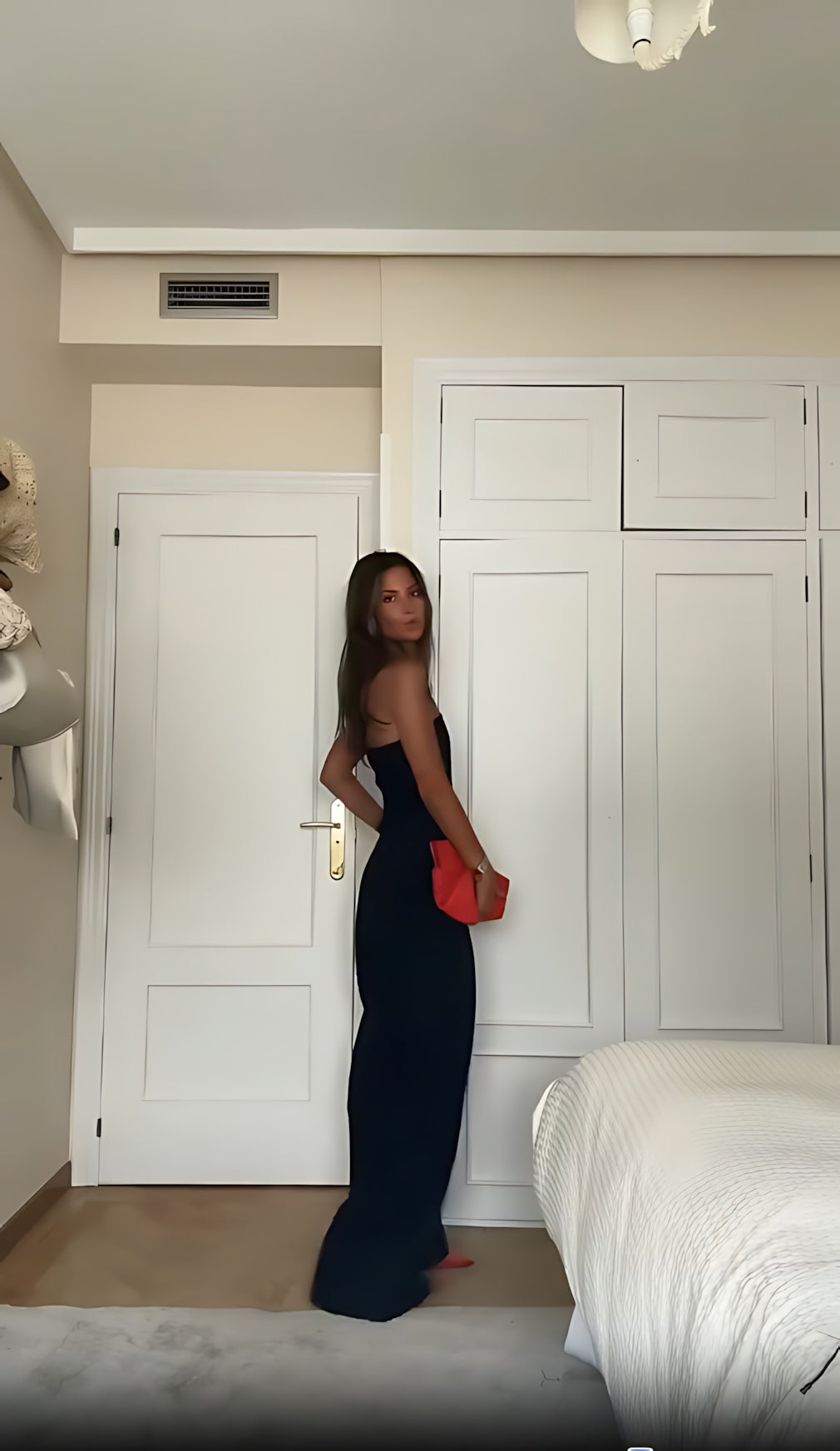 Gemma – Strapless Pleated Wide Leg Jumpsuit