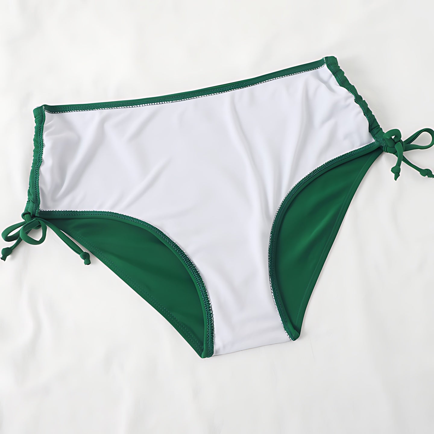 Genesis – Twist Front Ruched High Waist Bikini Set