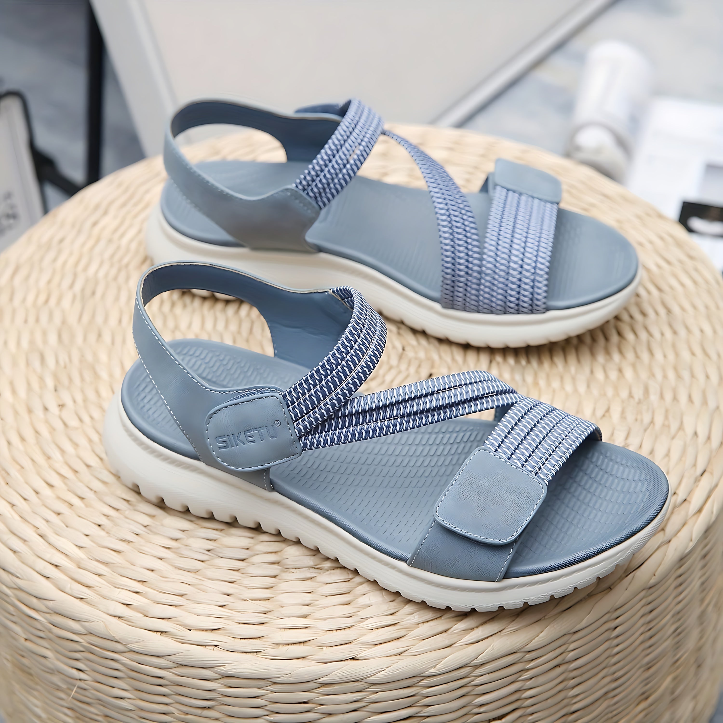 Georgia – Orthopedic Ankle Strap Low Wedge Sandals