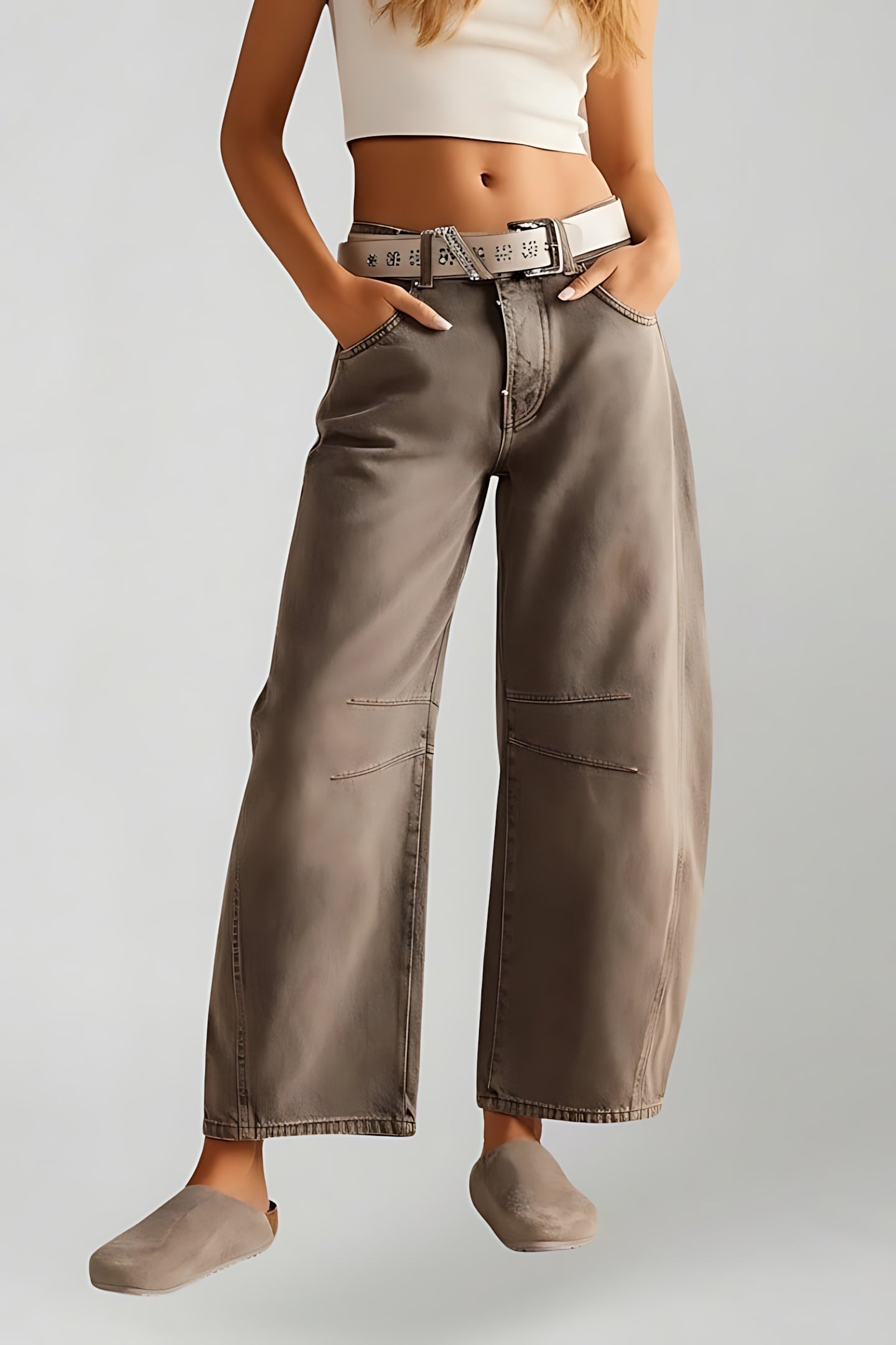 Grace – High Waist Slim Straight Leg Jeans