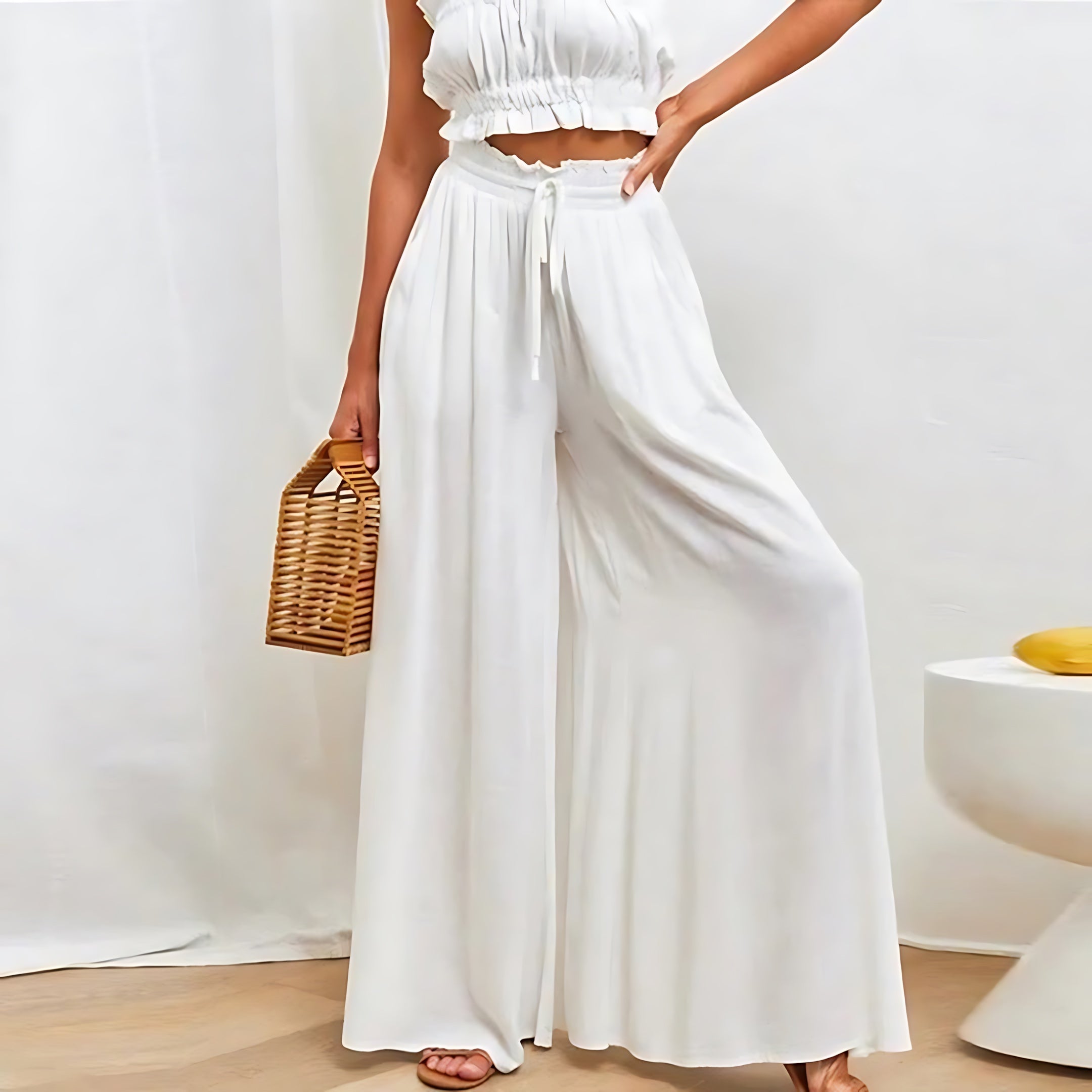 Hadley – Flowy High Waist Wide Leg Palazzo Pants