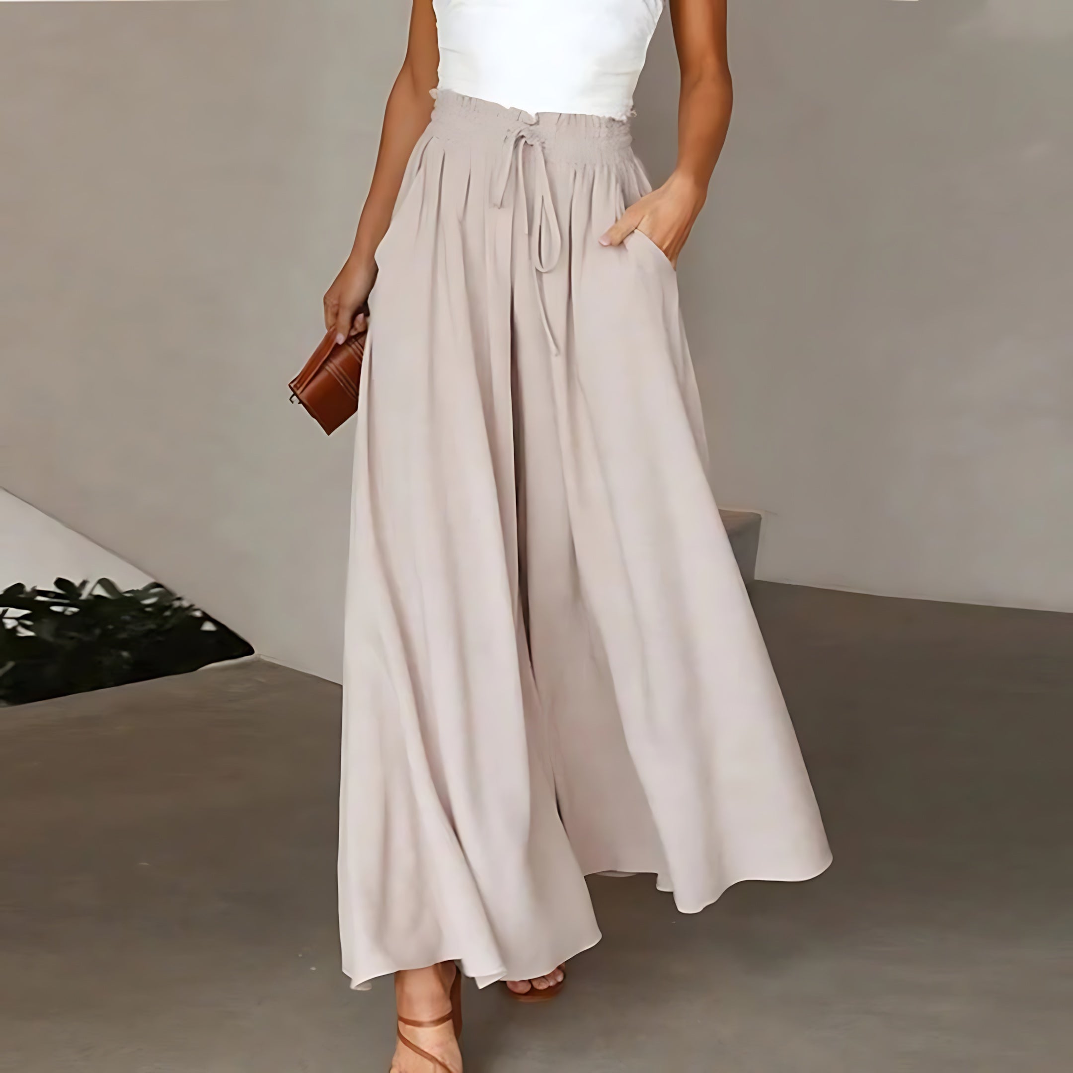 Hadley – Flowy High Waist Wide Leg Palazzo Pants