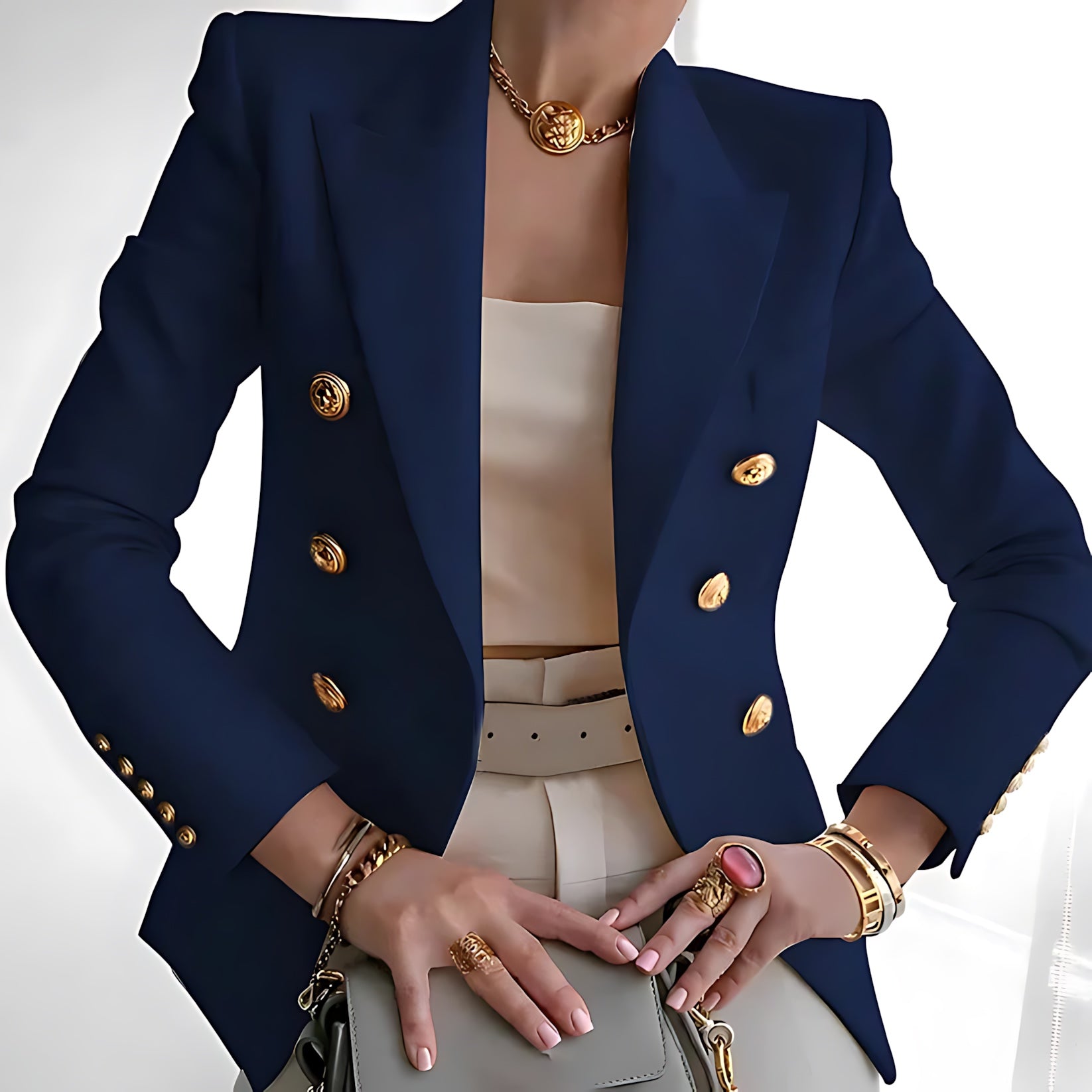 Hannah – Slim Fit Double Breasted Blazer