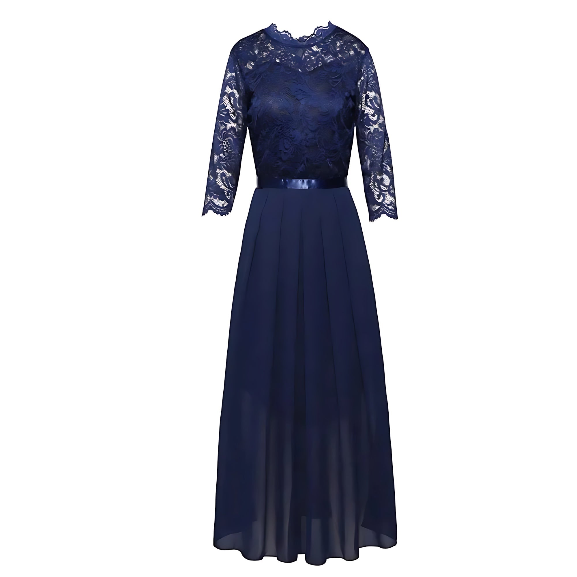 Harmony – Lace Chiffon Formal Maxi Dress