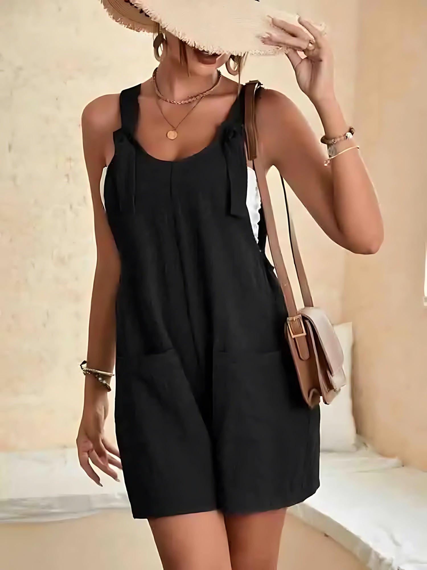 Harmony – Tie Shoulder Relaxed Fit Summer Romper
