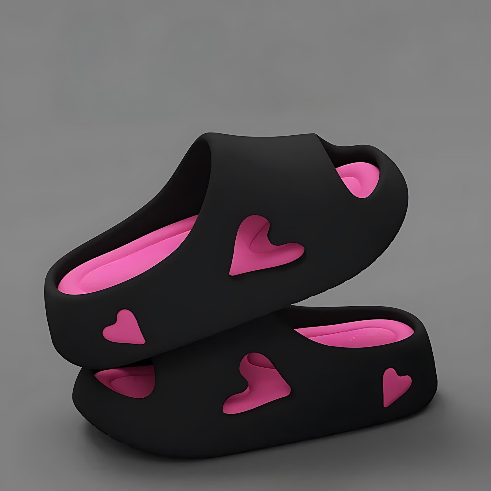 Harper – Heart Cutout Slide Sandals