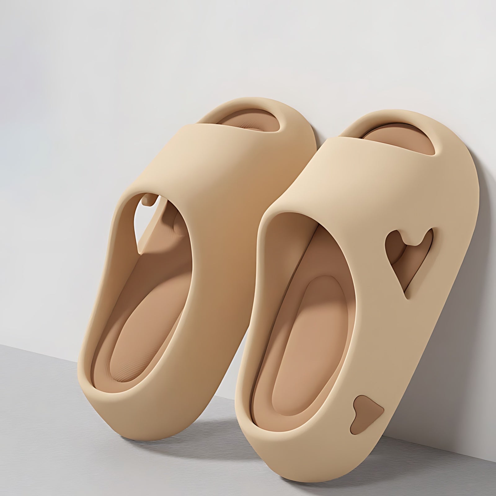 Harper – Heart Cutout Slide Sandals