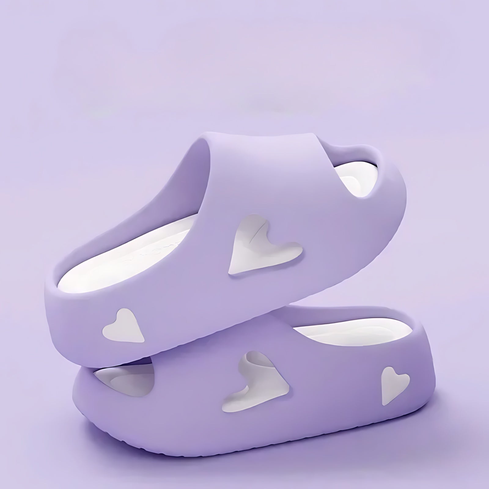 Harper – Heart Cutout Slide Sandals