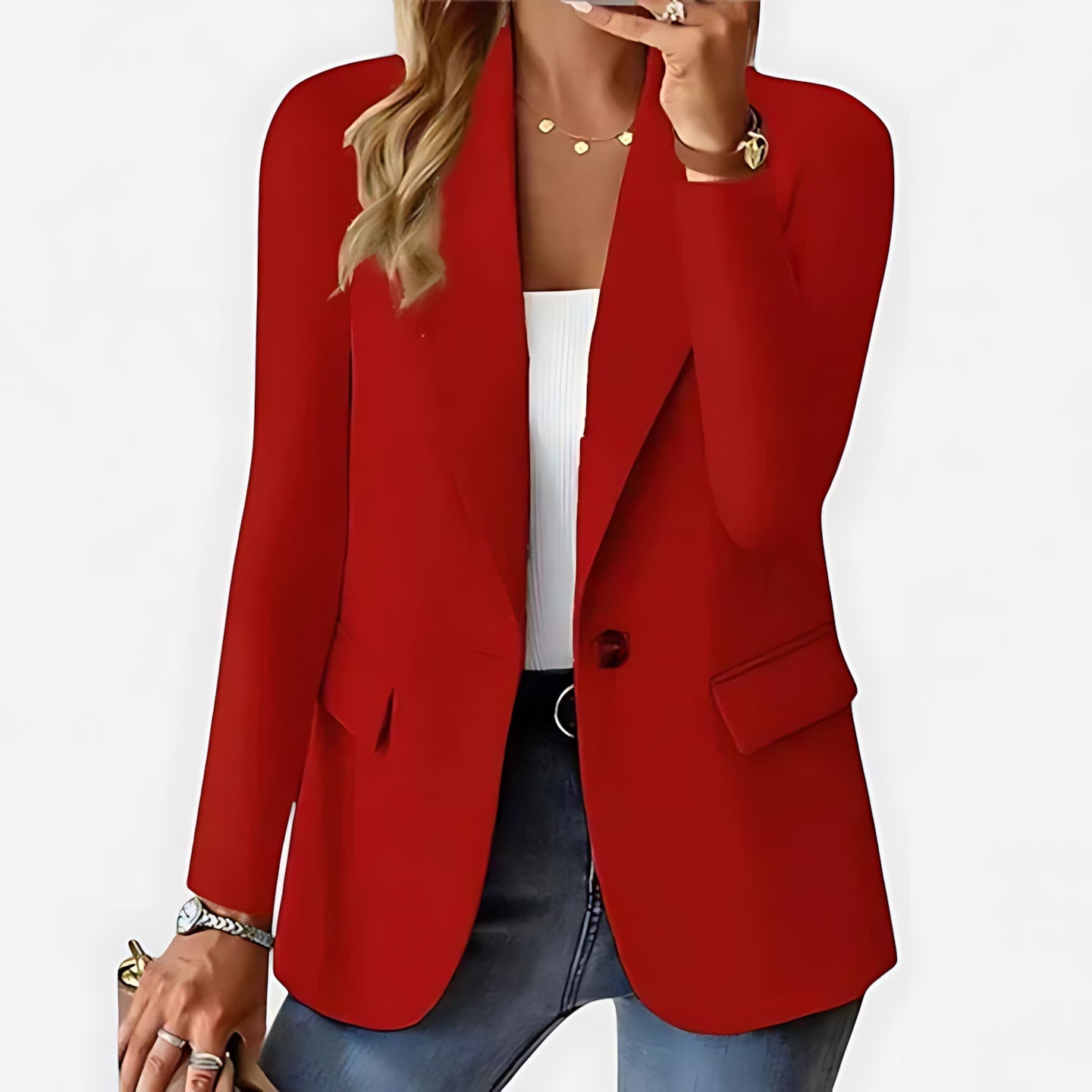 Harper – Single Button Longline Blazer