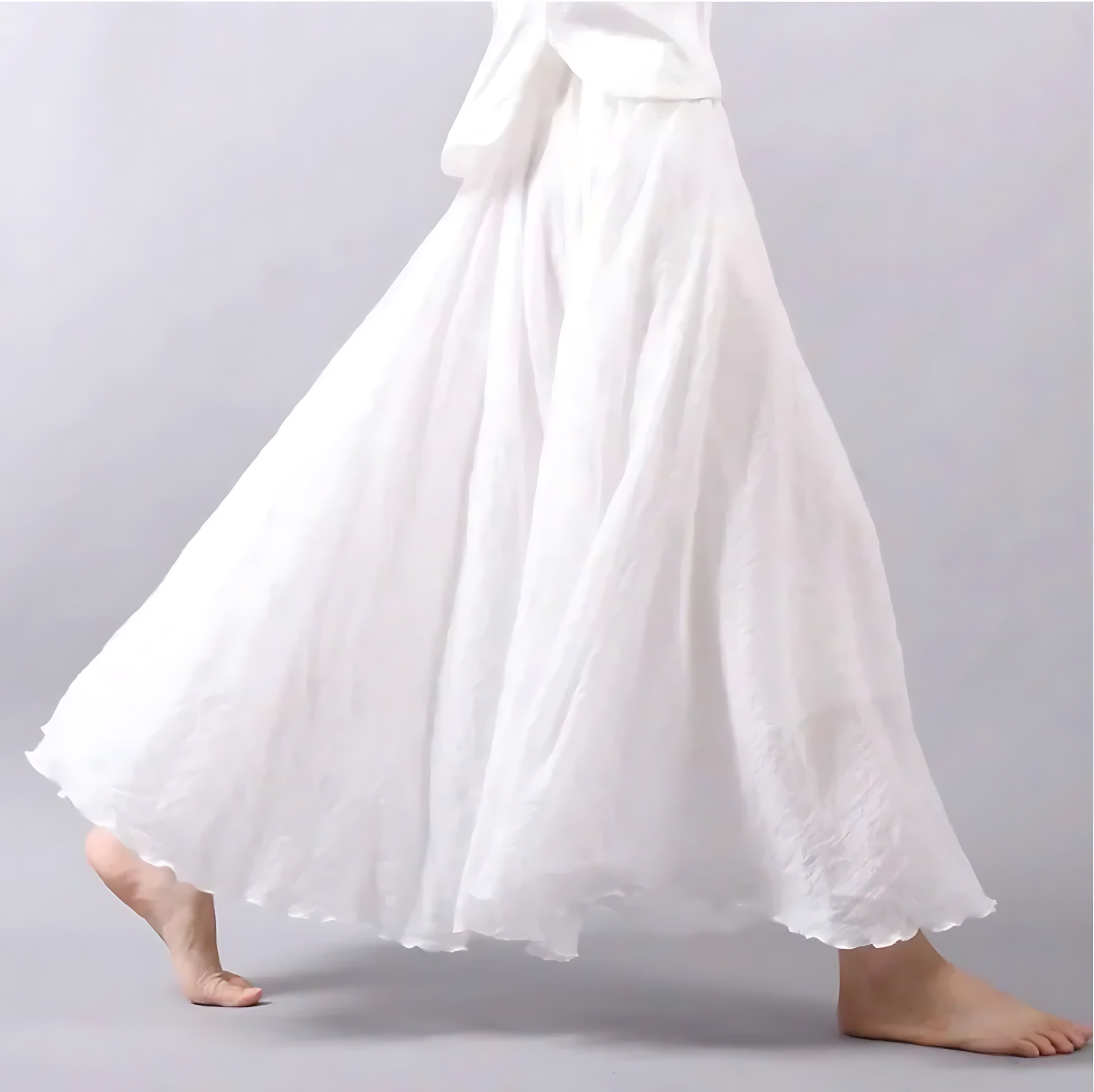 Harriet – Flowy A Line Boho Maxi Skirt