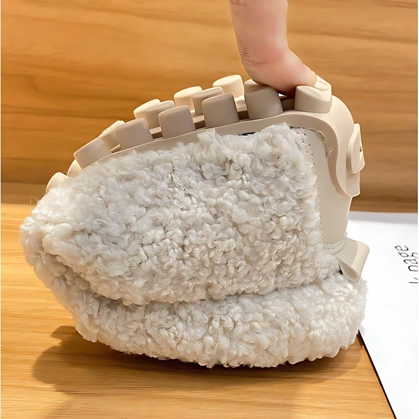 Hazel – Faux Fur Slip On Moccasins