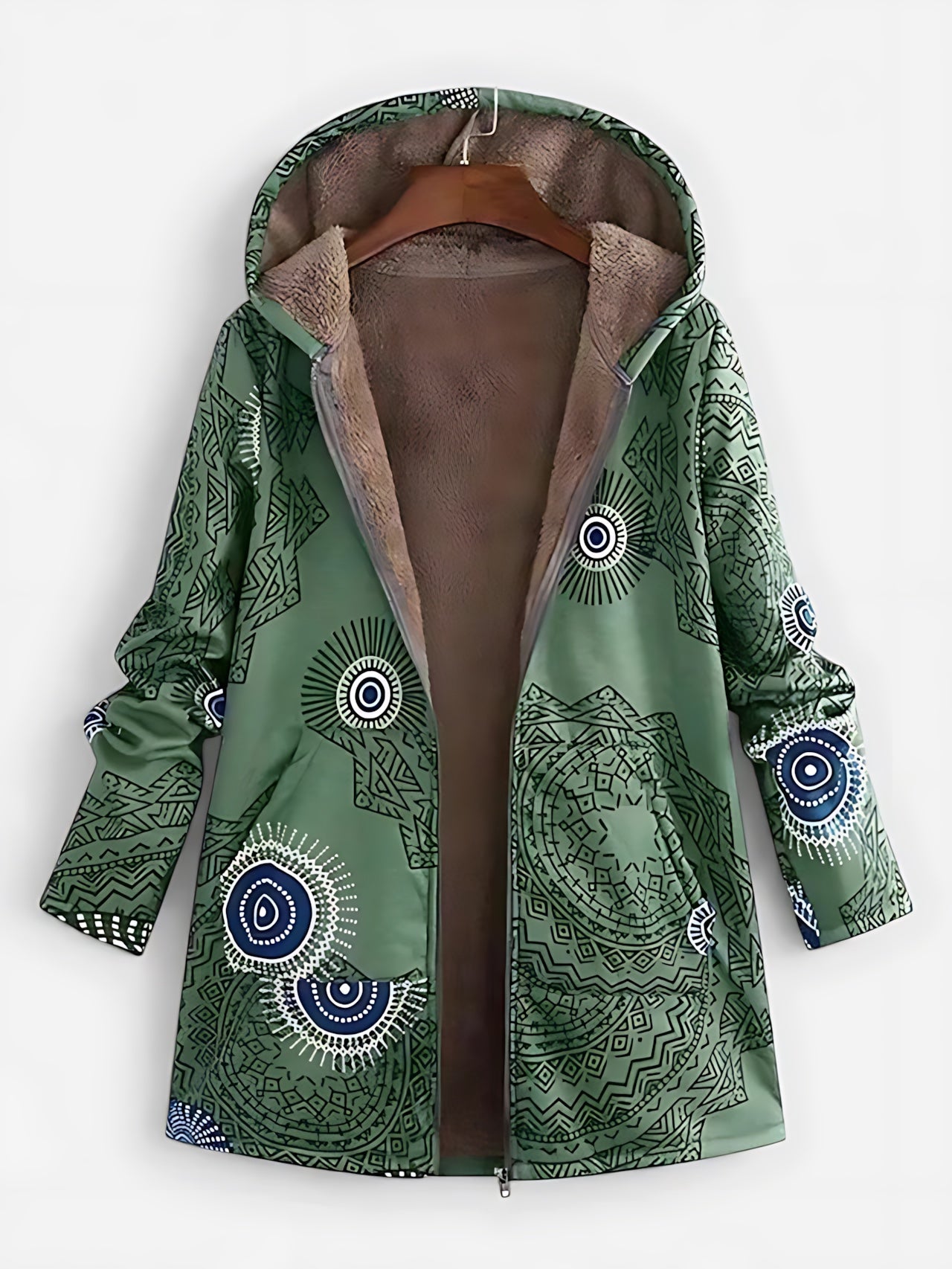 Hope – Sherpa Lined Embroidered Coat