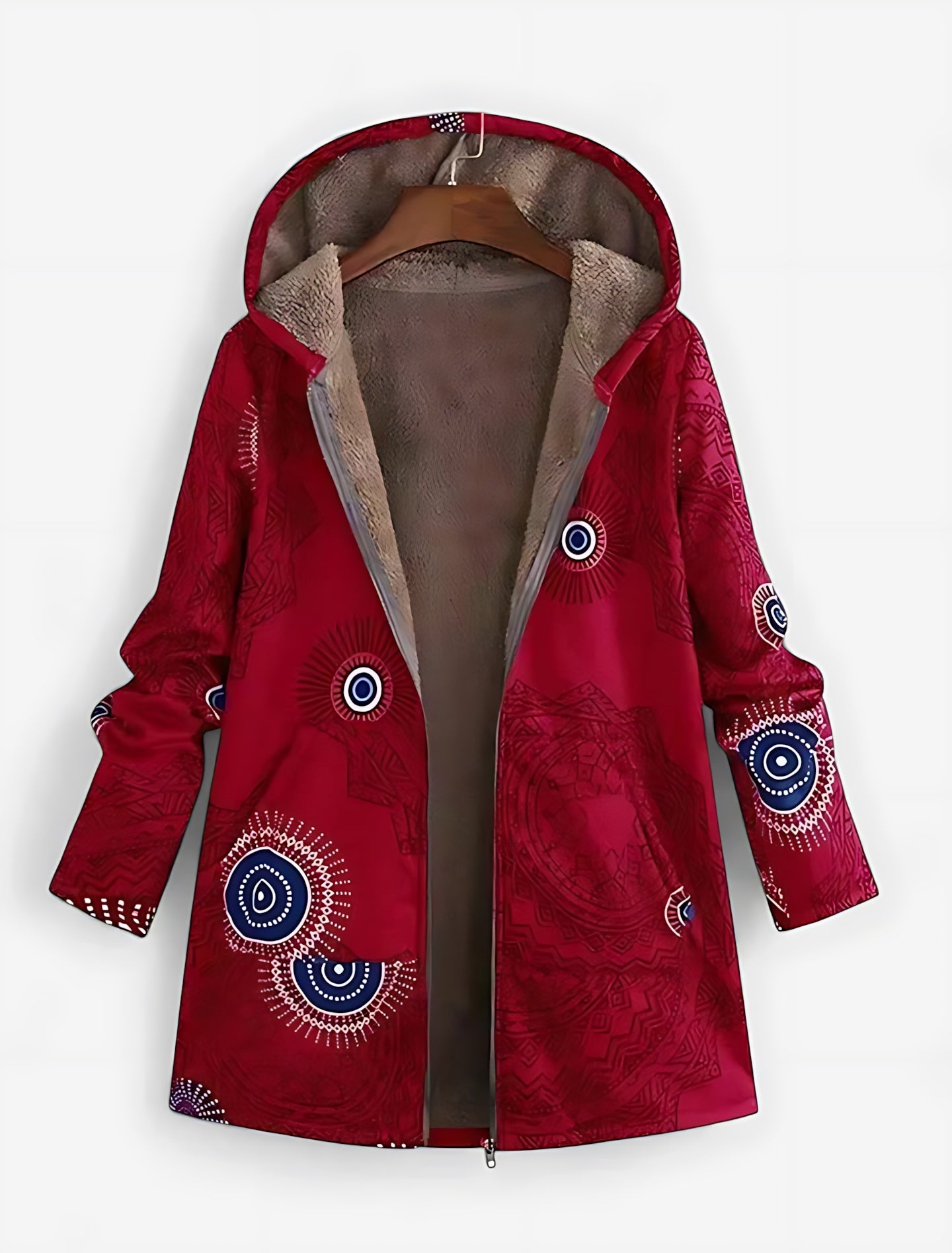 Hope – Sherpa Lined Embroidered Coat
