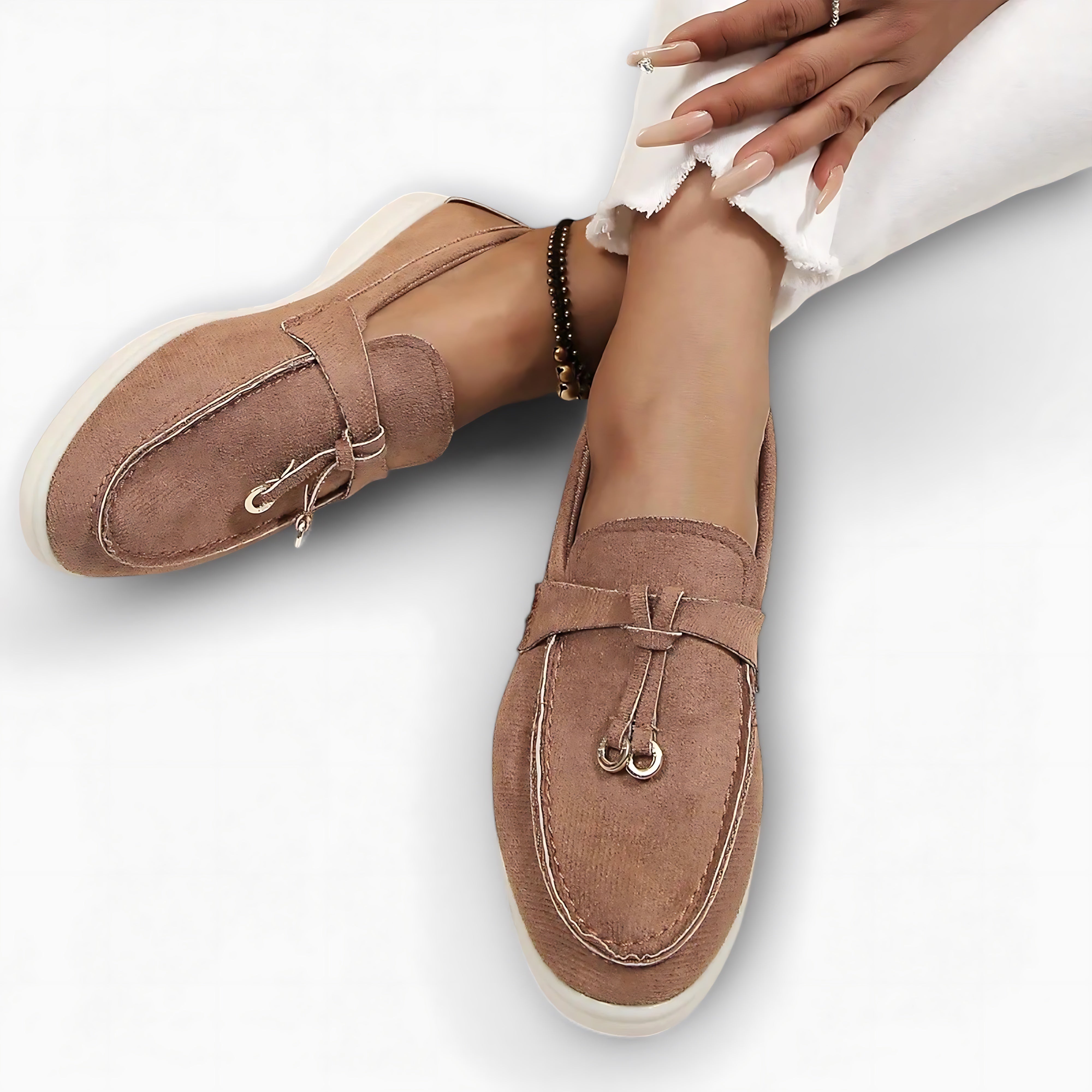 Imogen – Suede Tassel Loafers