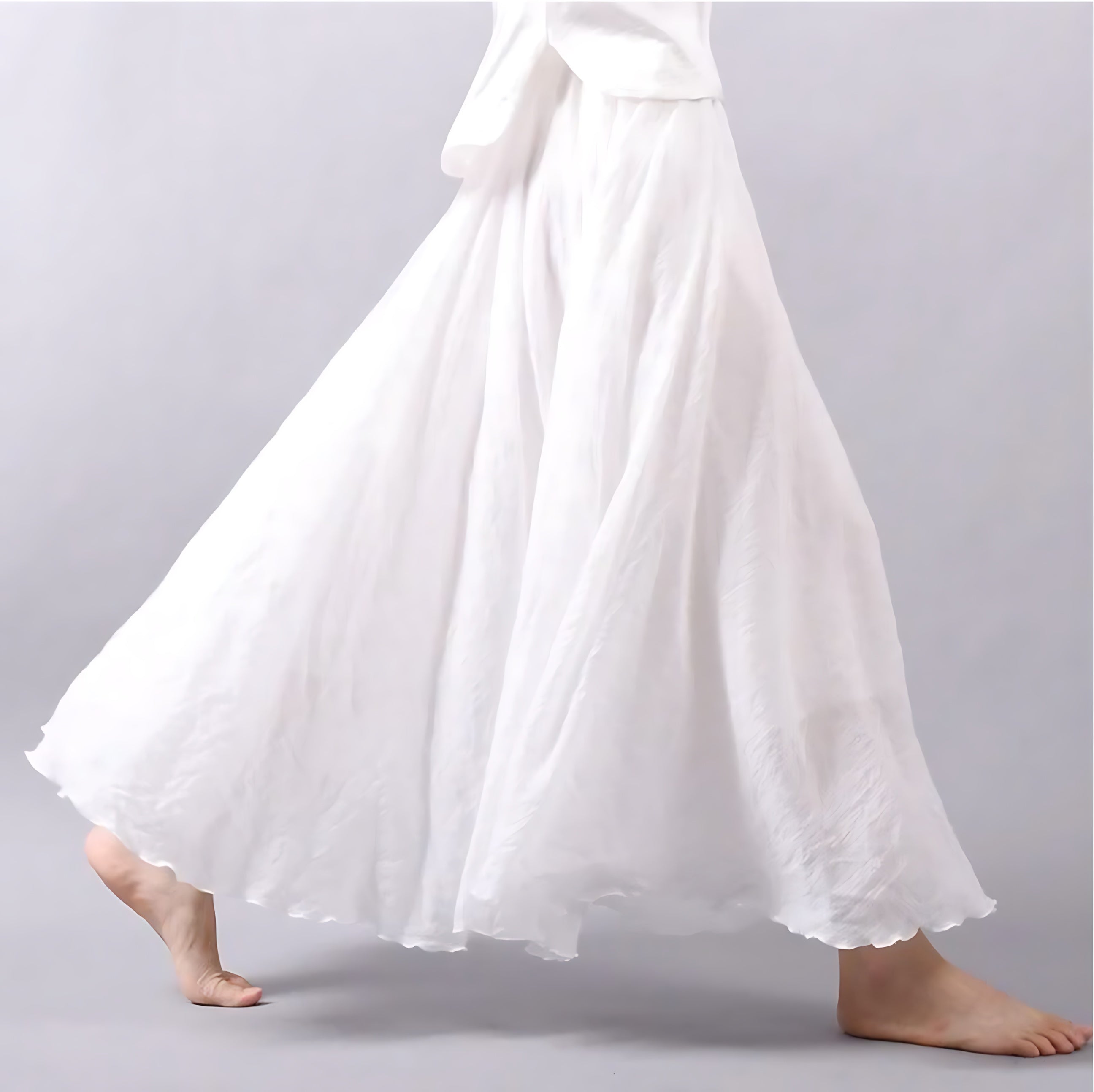 Iris – Flowy A Line Summer Maxi Skirt