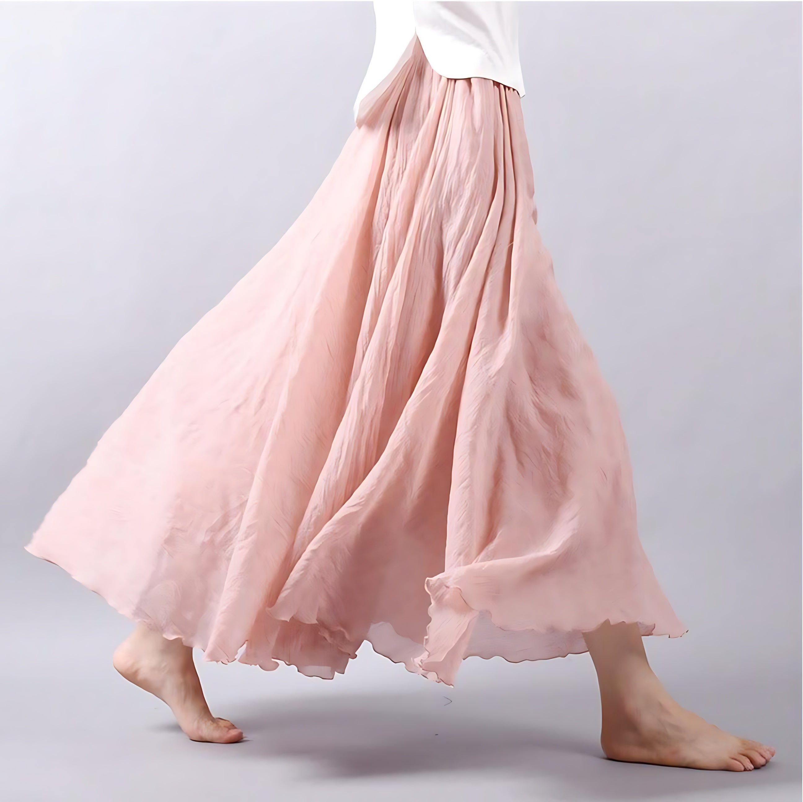 Iris – Flowy A Line Summer Maxi Skirt