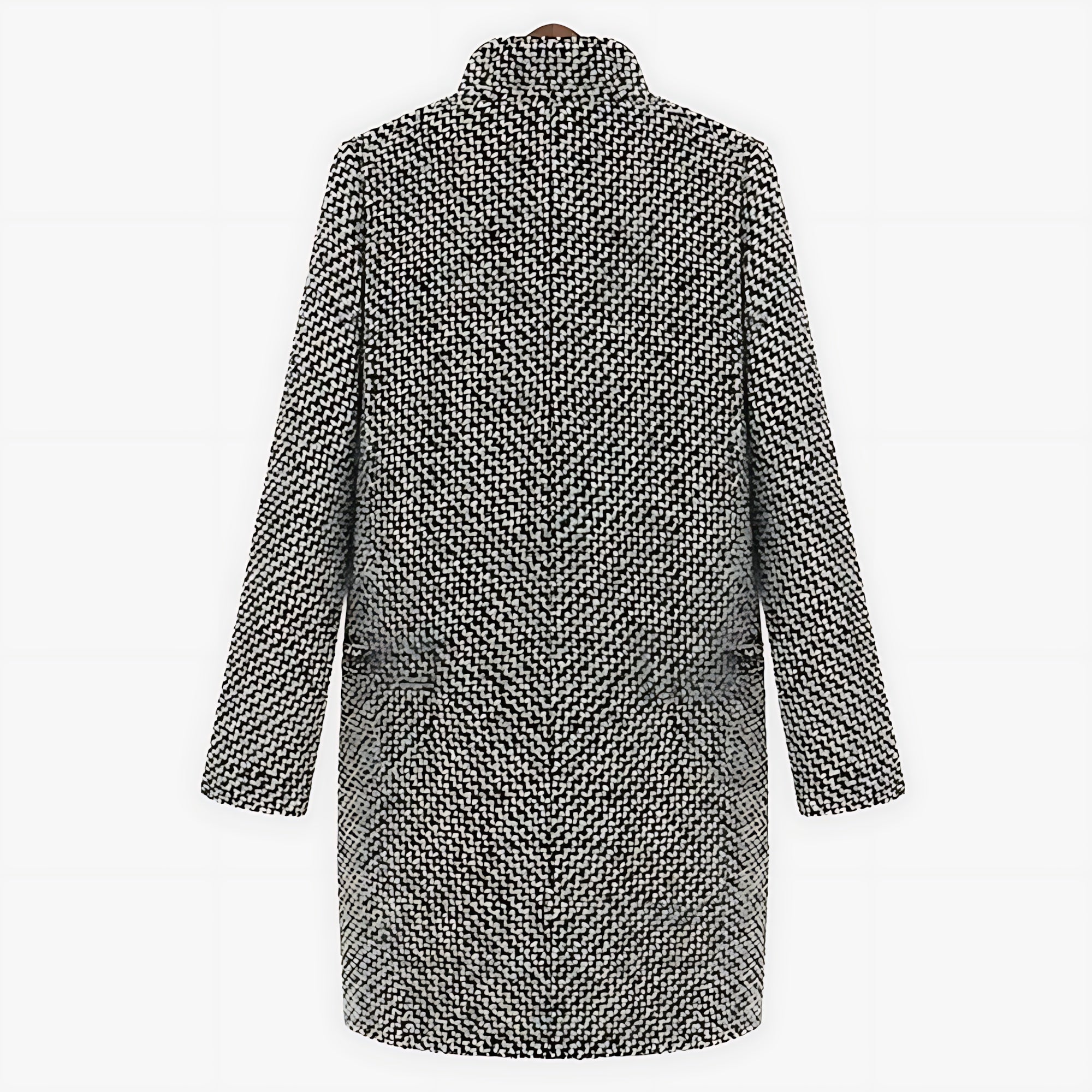 Iris – Marled Single Breasted Longline Coat