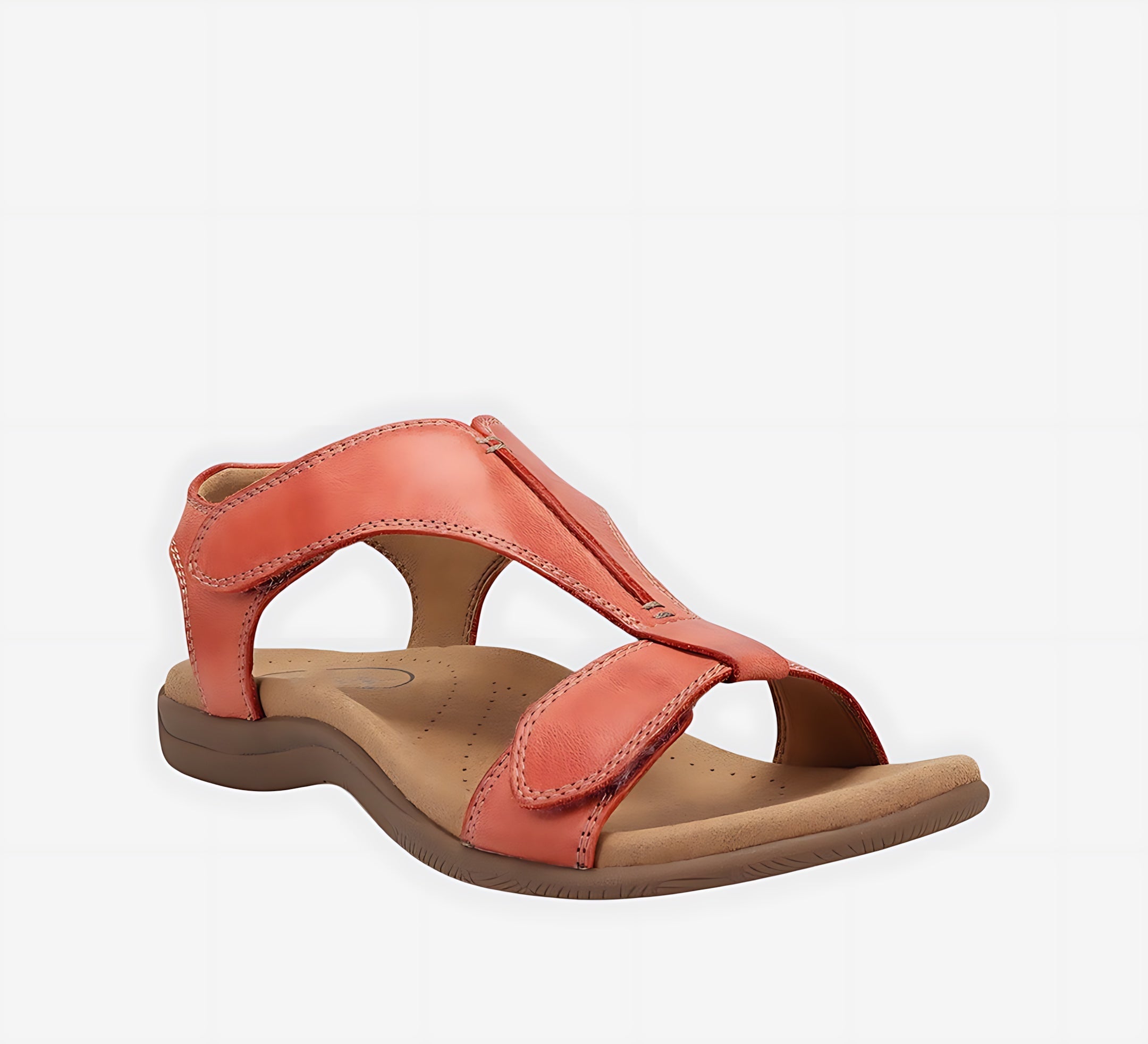 Isabella – T-Strap Cutout Flat Sandals