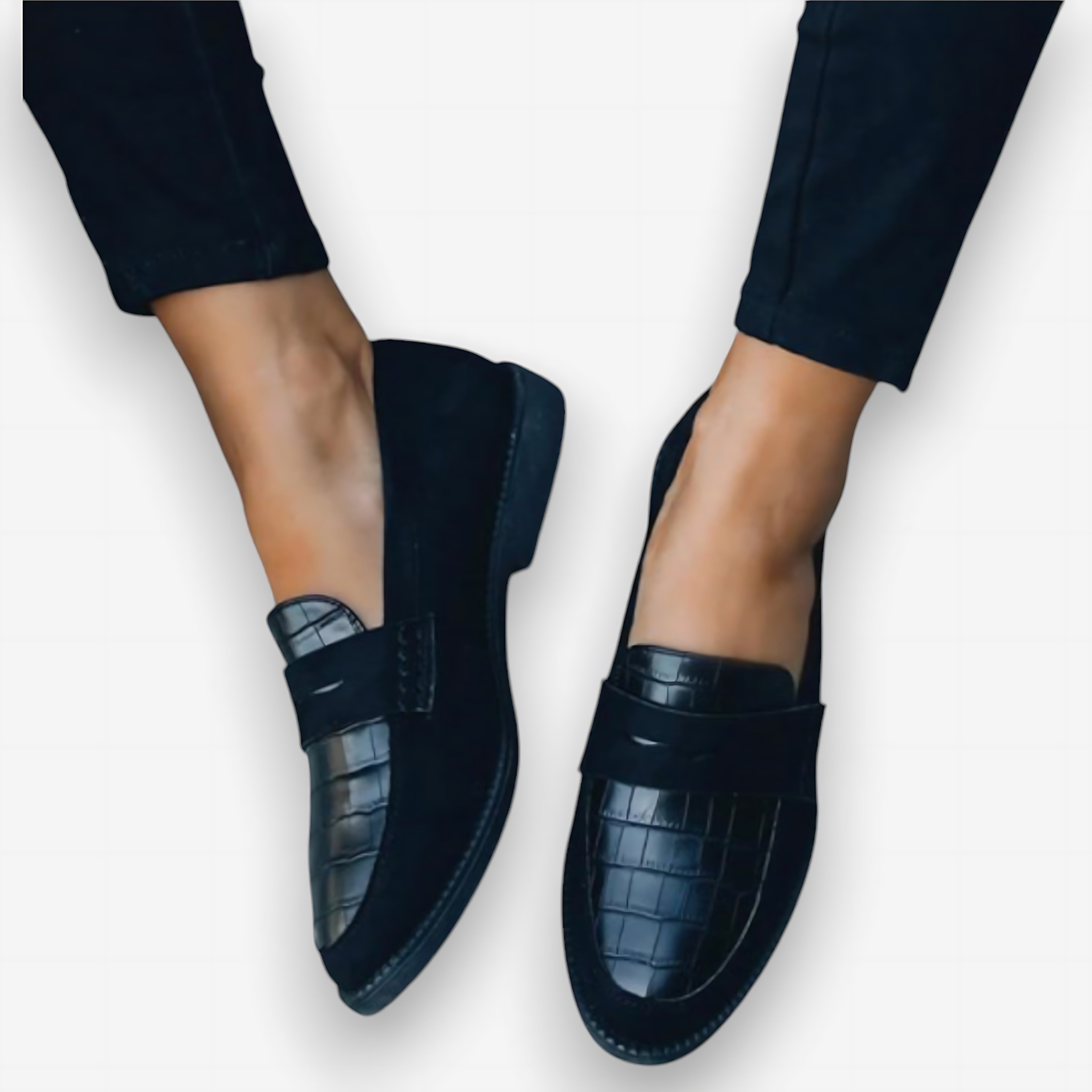 Isabelle – Faux Leather Almond Toe Loafers