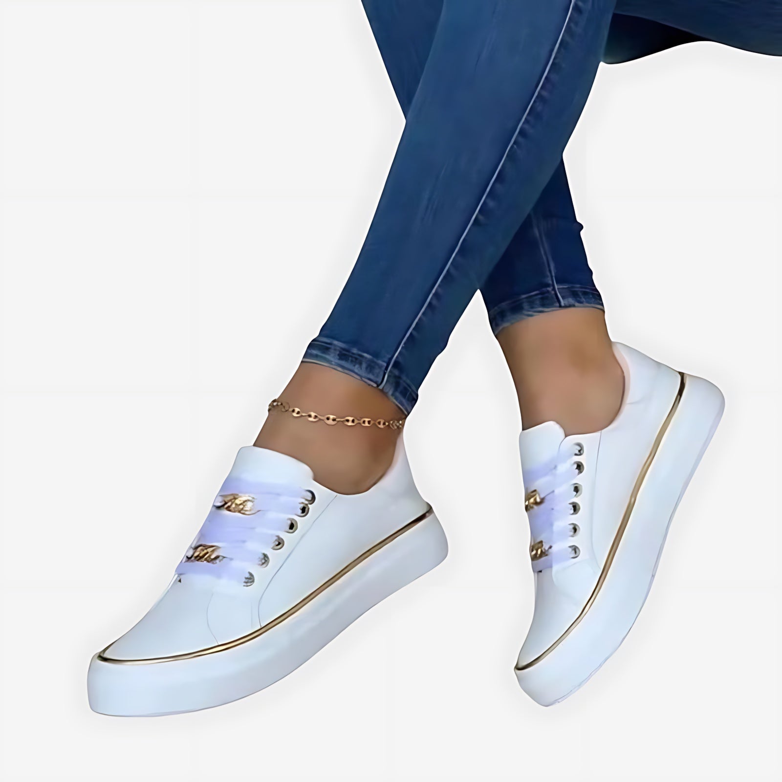 Isabelle – Lace Up Low Top Walking Sneakers