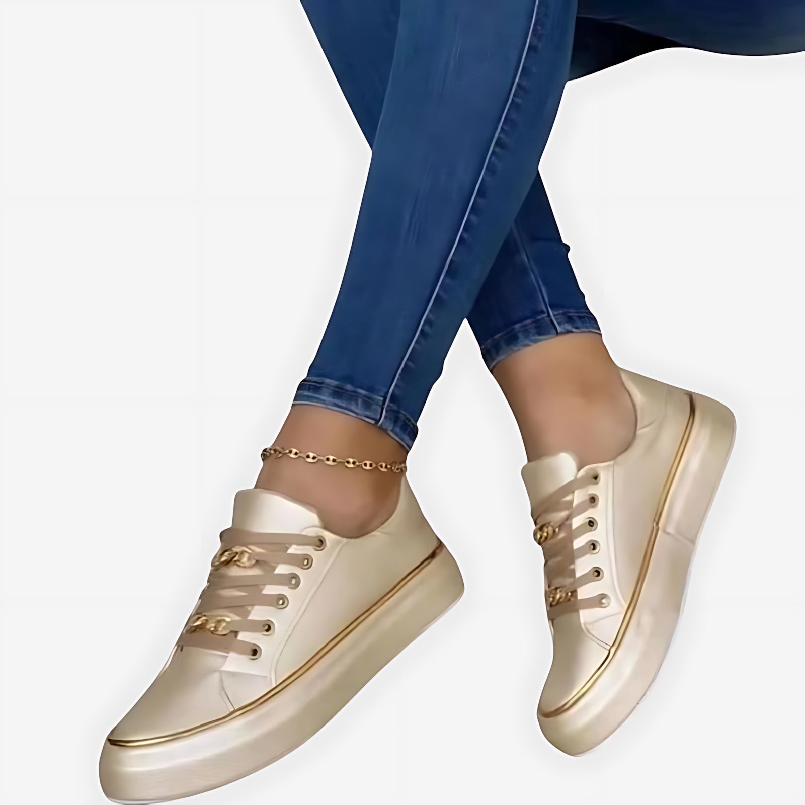 Isabelle – Lace Up Low Top Walking Sneakers